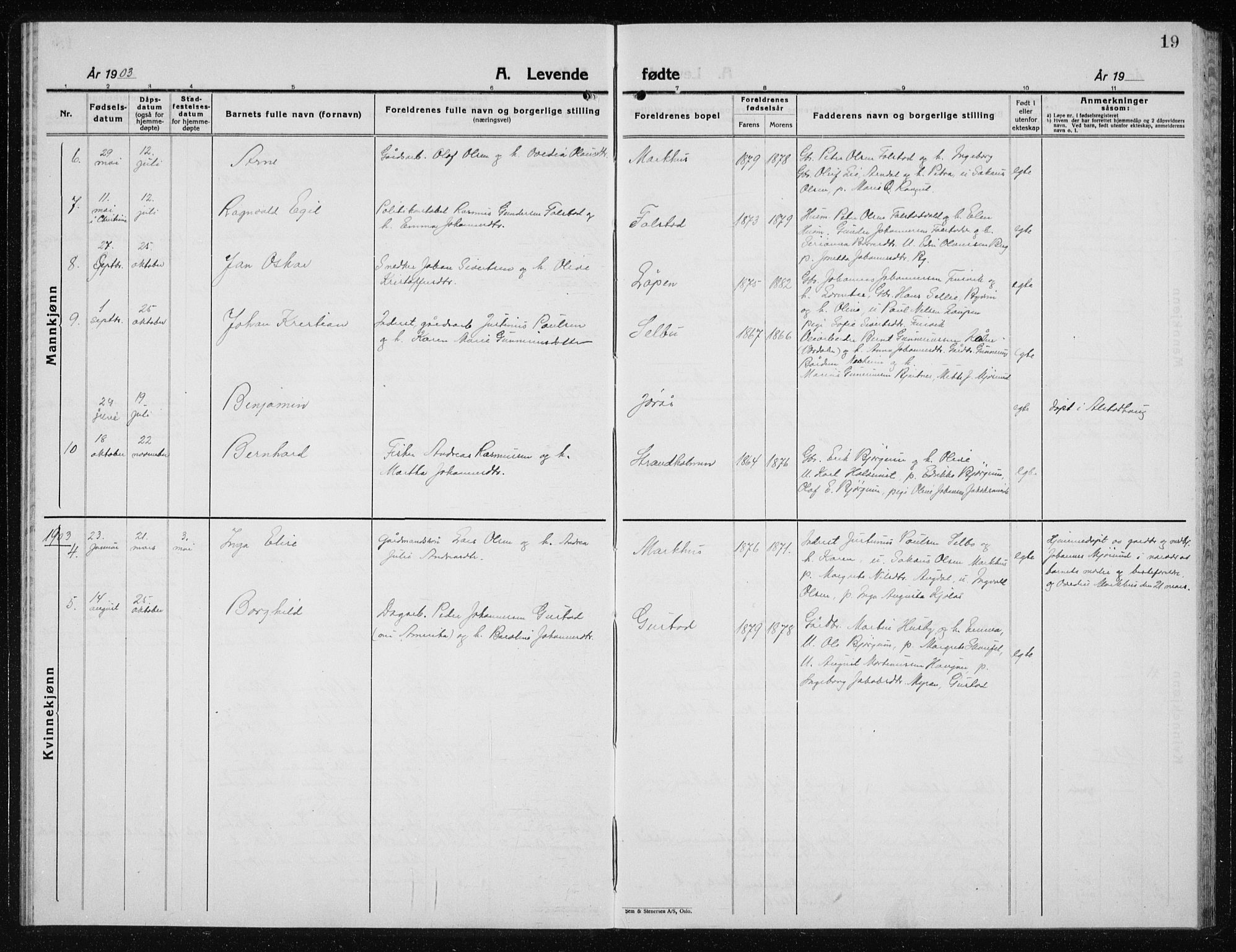 Ministerialprotokoller, klokkerbøker og fødselsregistre - Nord-Trøndelag, SAT/A-1458/719/L0180: Parish register (copy) no. 719C01, 1878-1940, p. 19