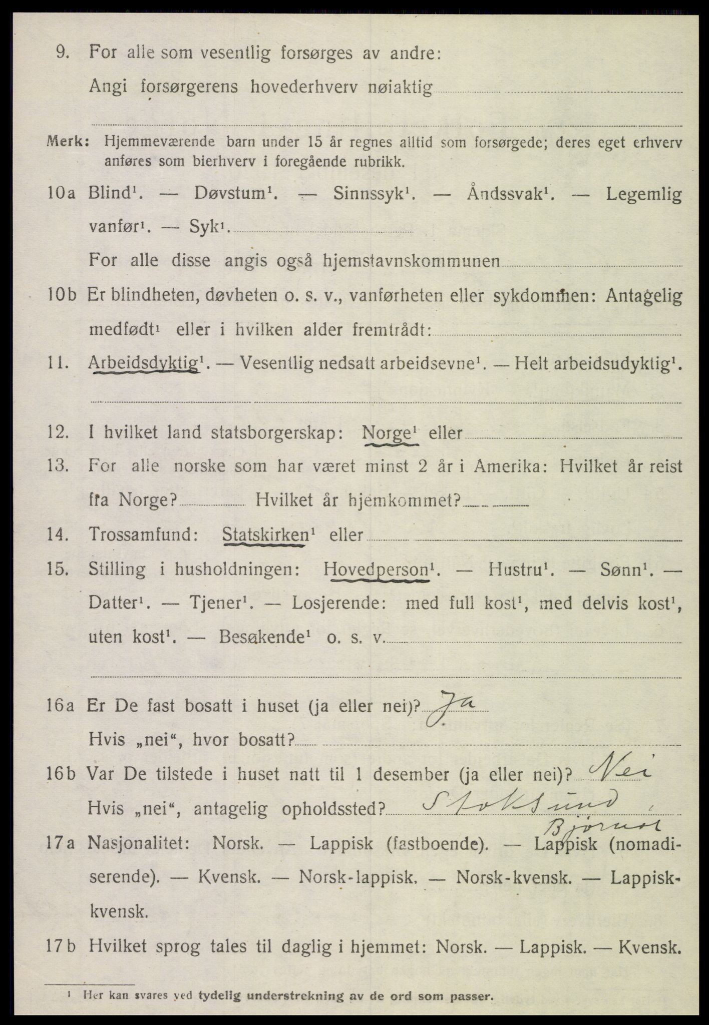 SAT, 1920 census for Otterøy, 1920, p. 1930