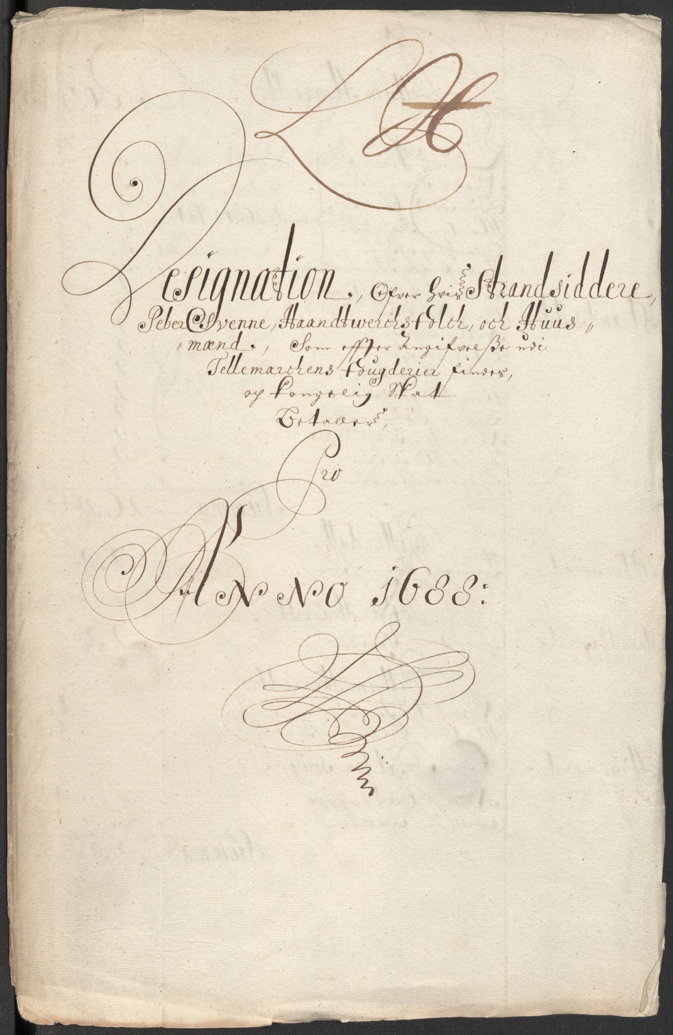 Rentekammeret inntil 1814, Reviderte regnskaper, Fogderegnskap, RA/EA-4092/R35/L2087: Fogderegnskap Øvre og Nedre Telemark, 1687-1689, p. 329