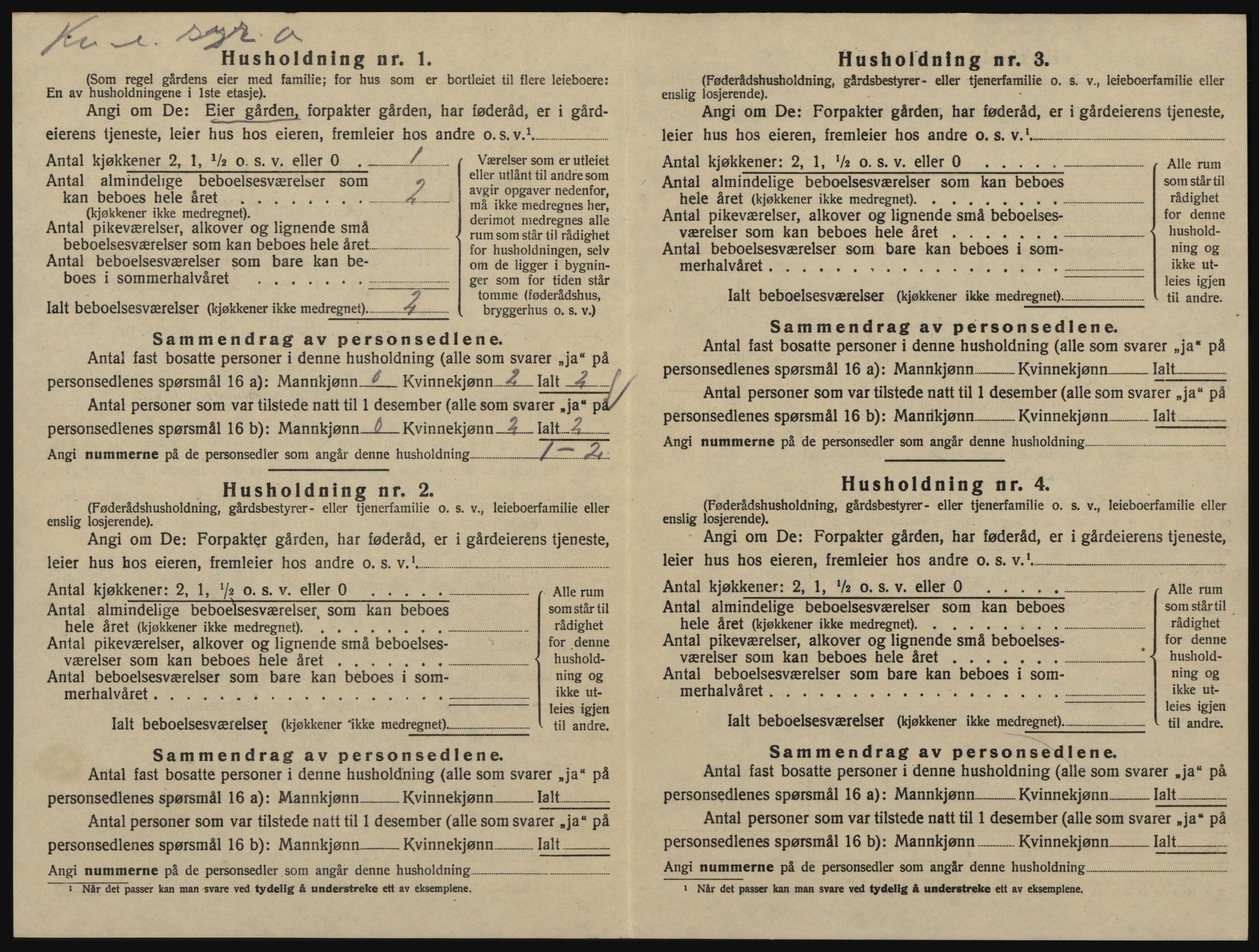 SAO, 1920 census for Glemmen, 1920, p. 2462