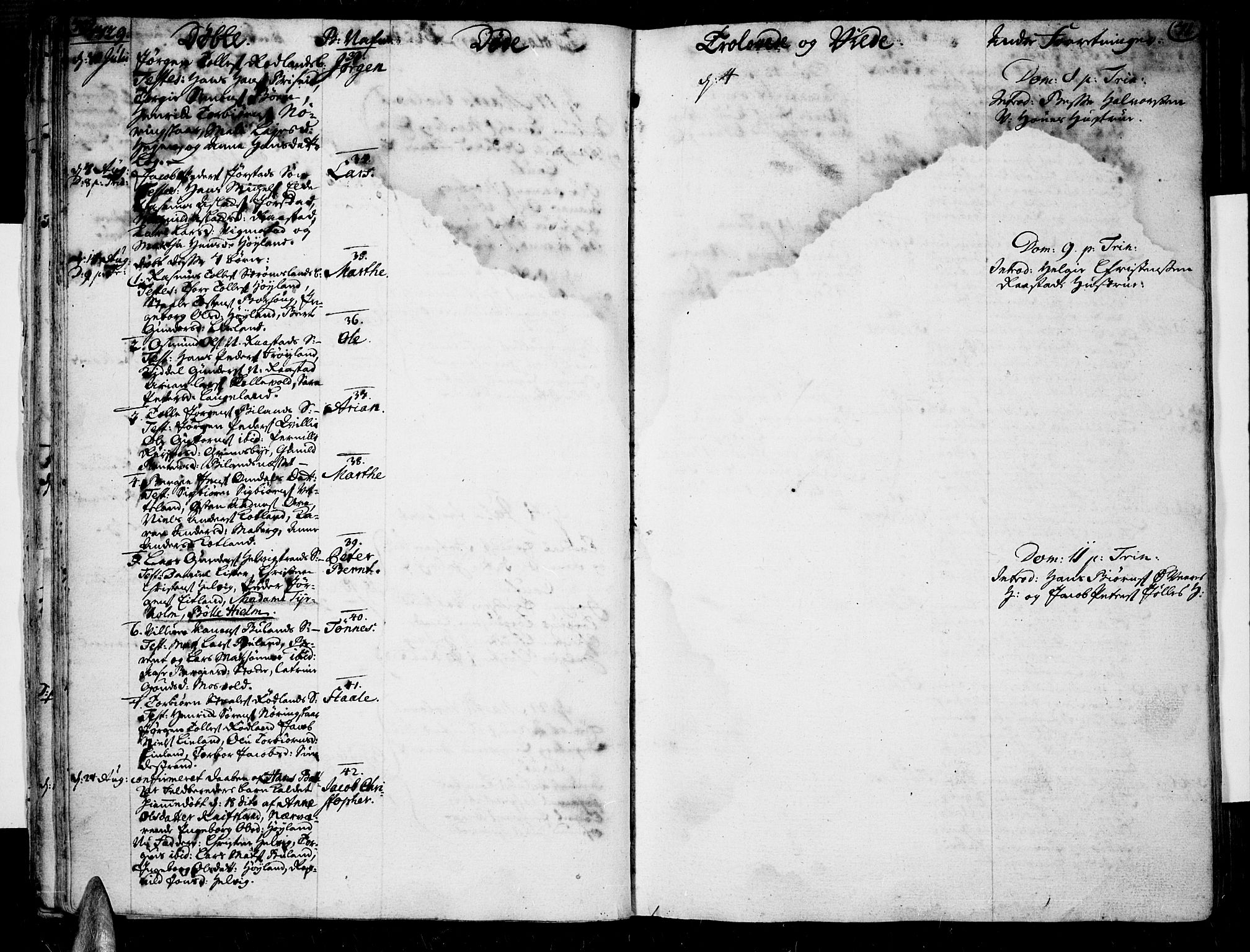 Lista sokneprestkontor, AV/SAK-1111-0027/F/Fa/L0002: Parish register (official) no. A 2 /1, 1726-1742, p. 70-71