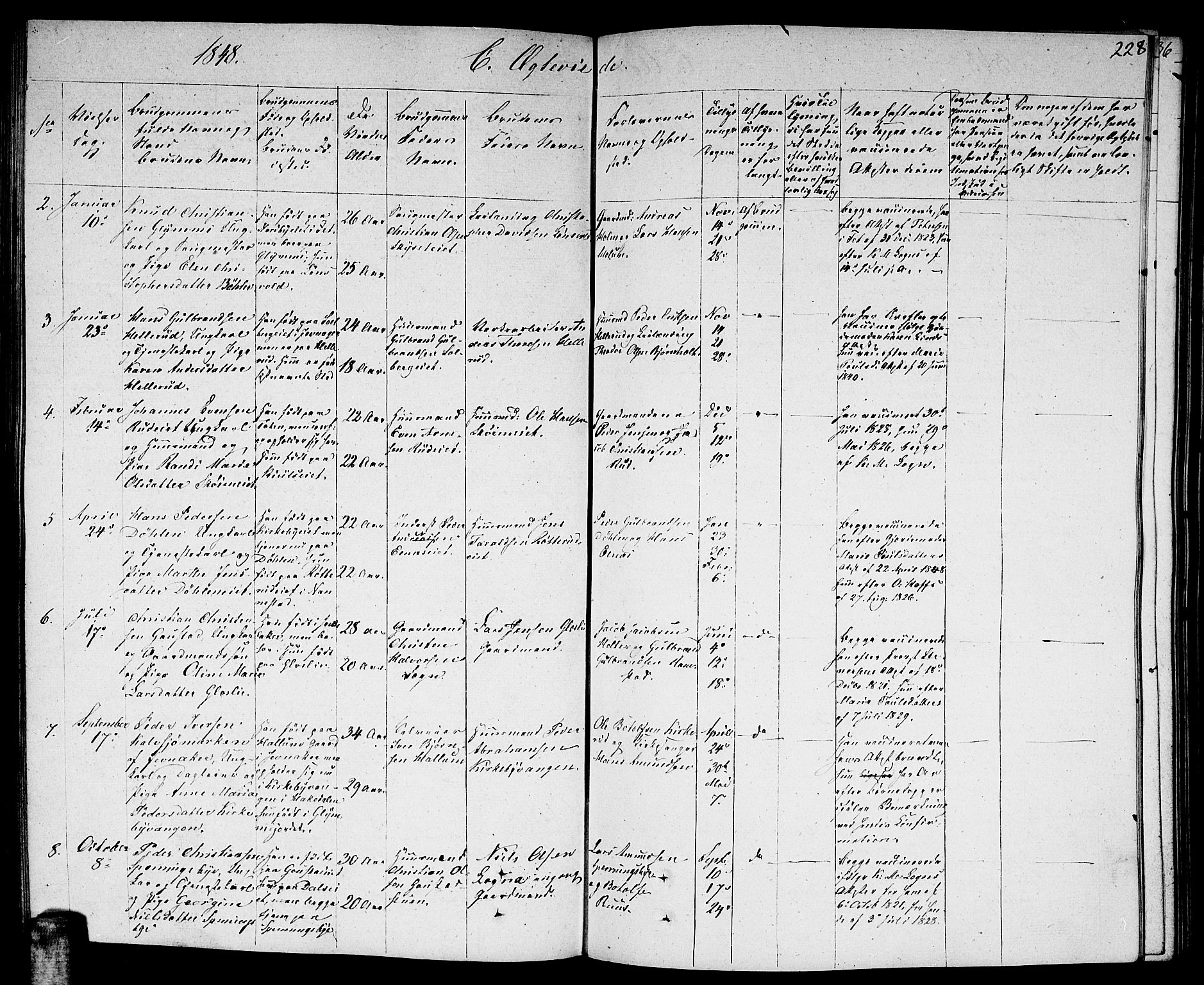 Nittedal prestekontor Kirkebøker, AV/SAO-A-10365a/F/Fa/L0004: Parish register (official) no. I 4, 1836-1849, p. 228