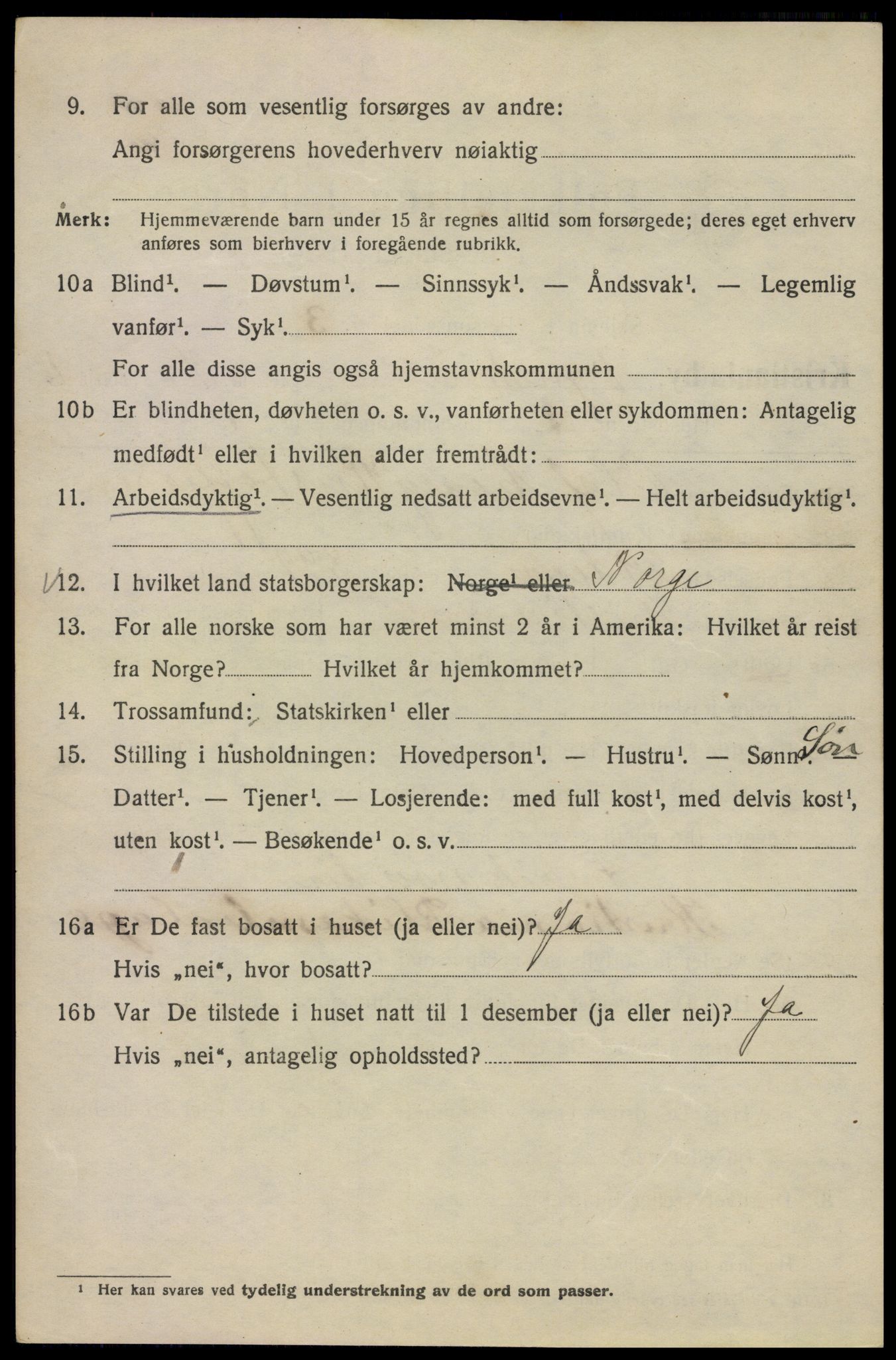 SAO, 1920 census for Kristiania, 1920, p. 204238