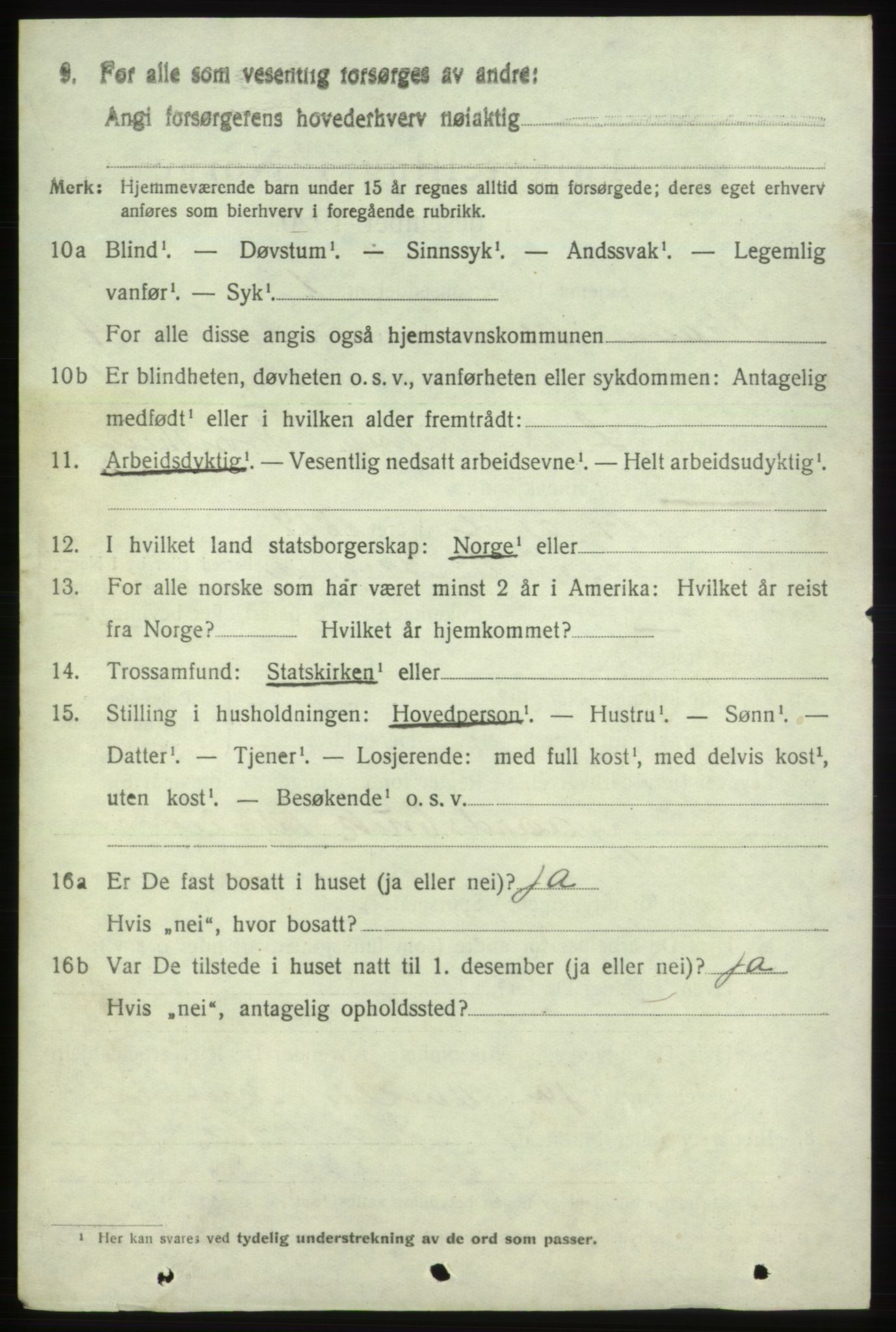 SAB, 1920 census for Skånevik, 1920, p. 6014