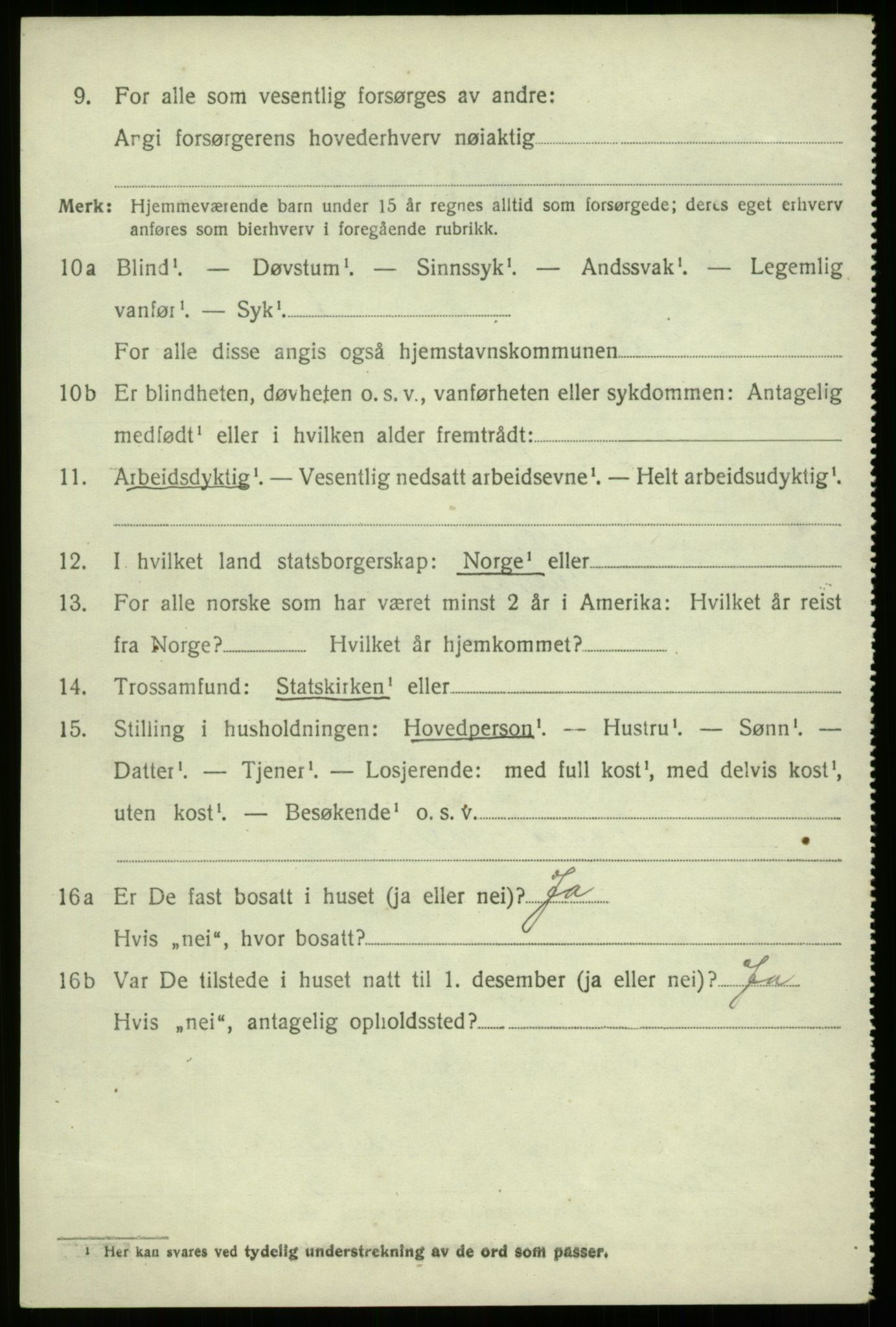 SAB, 1920 census for Davik, 1920, p. 6358