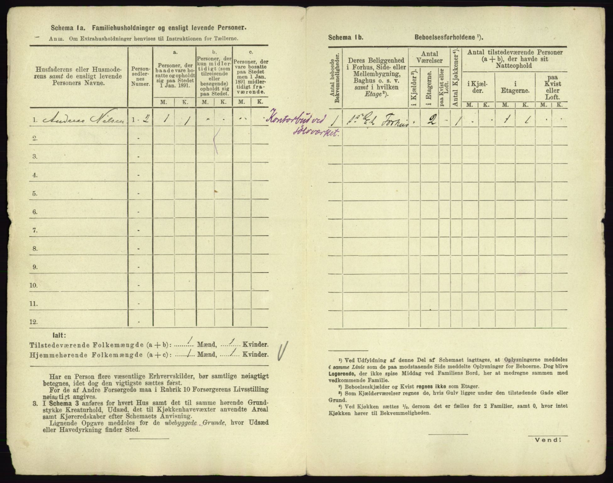 RA, 1891 census for 0604 Kongsberg, 1891, p. 30