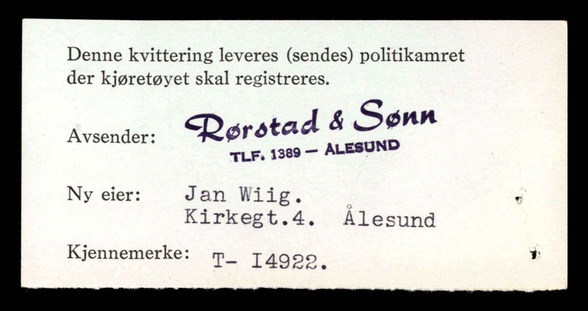 Møre og Romsdal vegkontor - Ålesund trafikkstasjon, AV/SAT-A-4099/F/Fe/L0049: Registreringskort for kjøretøy T 14864 - T 18613, 1927-1998, p. 1376