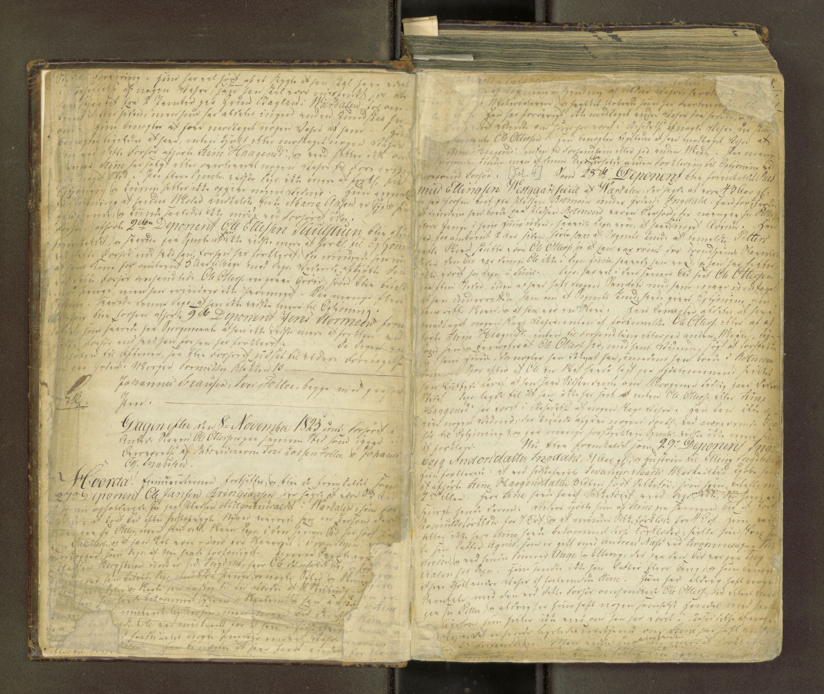 Stjør- og Verdal sorenskriveri, AV/SAT-A-4167/1/1/1B/L0008: Ekstrarettsprotokoll, 1825-1829, p. 3b-4a