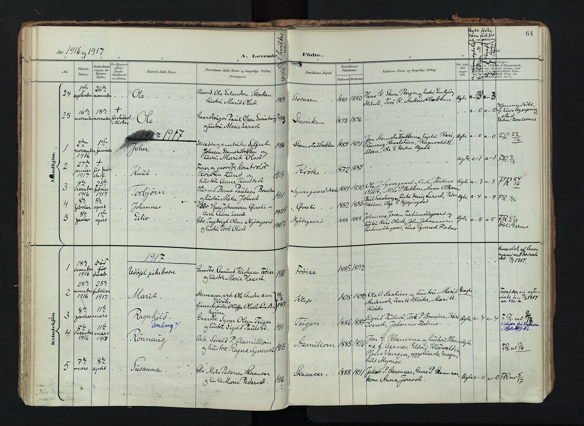 Lom prestekontor, SAH/PREST-070/K/L0010: Parish register (official) no. 10, 1899-1926, p. 64