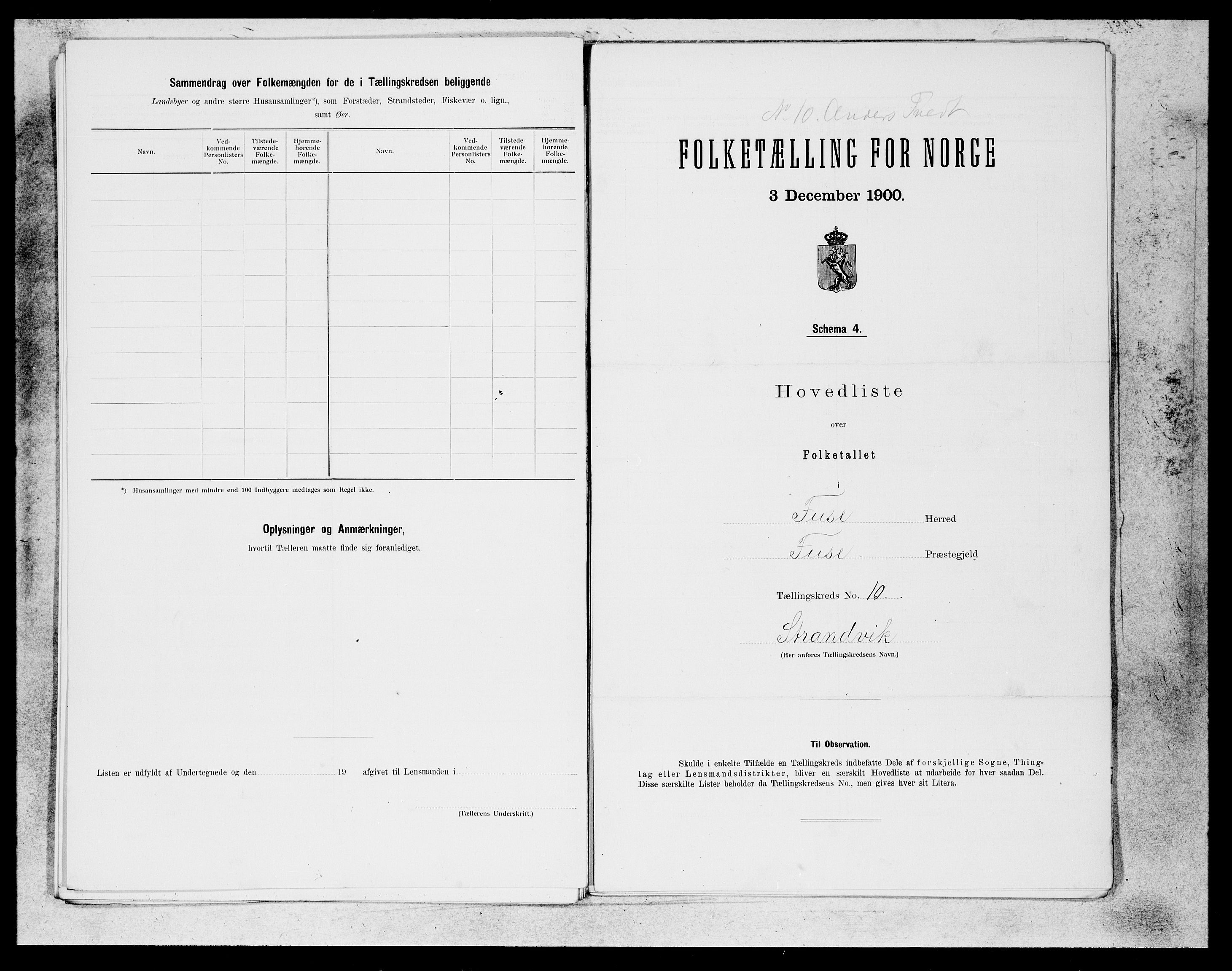 SAB, 1900 census for Fusa, 1900, p. 19