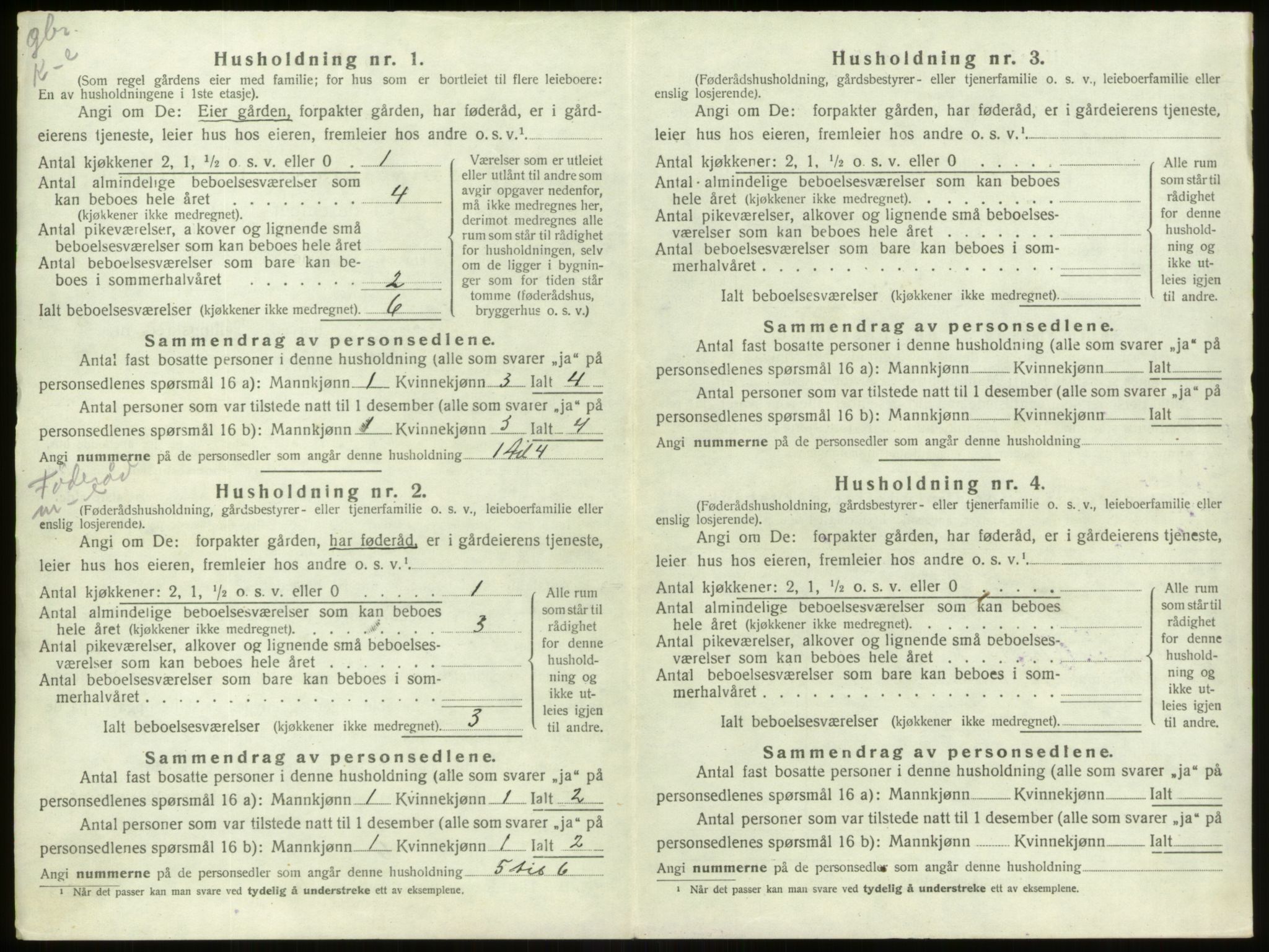 SAB, 1920 census for Stryn, 1920, p. 554