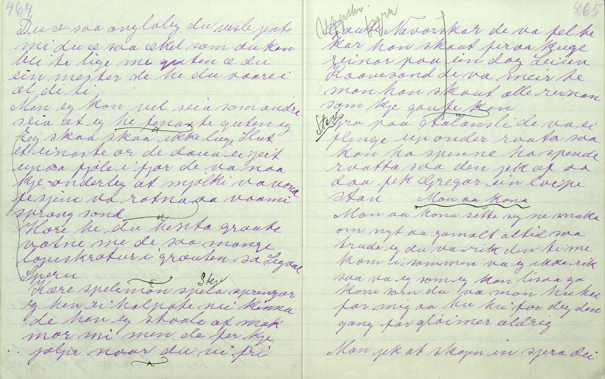 Rikard Berge, TEMU/TGM-A-1003/F/L0011/0011: 381-399 / 391 Oppskrifter av Gunnhild Kivle, 1918-1919, p. 464-465