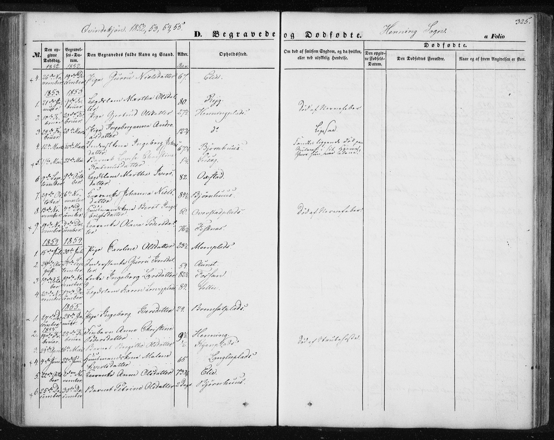 Ministerialprotokoller, klokkerbøker og fødselsregistre - Nord-Trøndelag, SAT/A-1458/735/L0342: Parish register (official) no. 735A07 /3, 1849-1862, p. 325