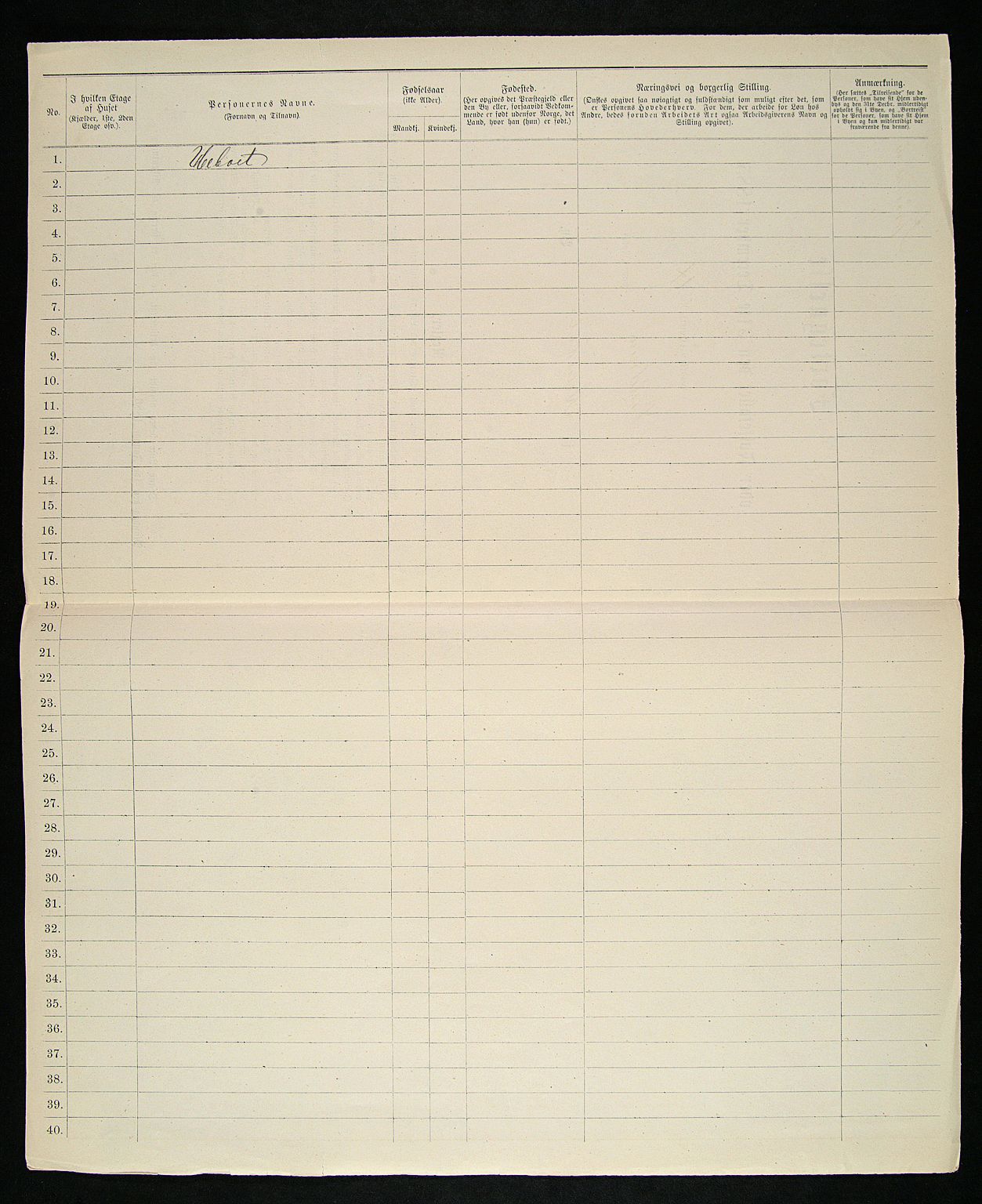 SAK, 1885 census for 0903 Arendal, 1885, p. 23