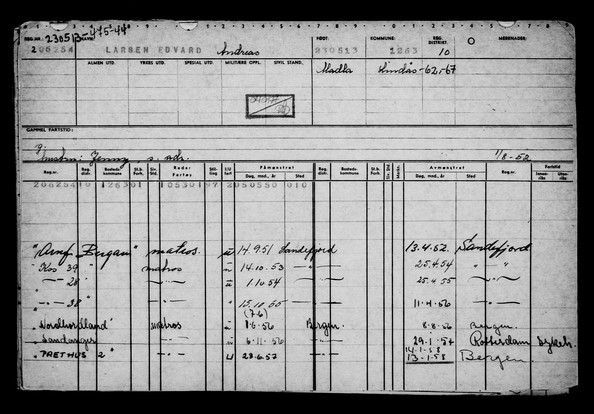 Direktoratet for sjømenn, AV/RA-S-3545/G/Gb/L0112: Hovedkort, 1913, p. 784