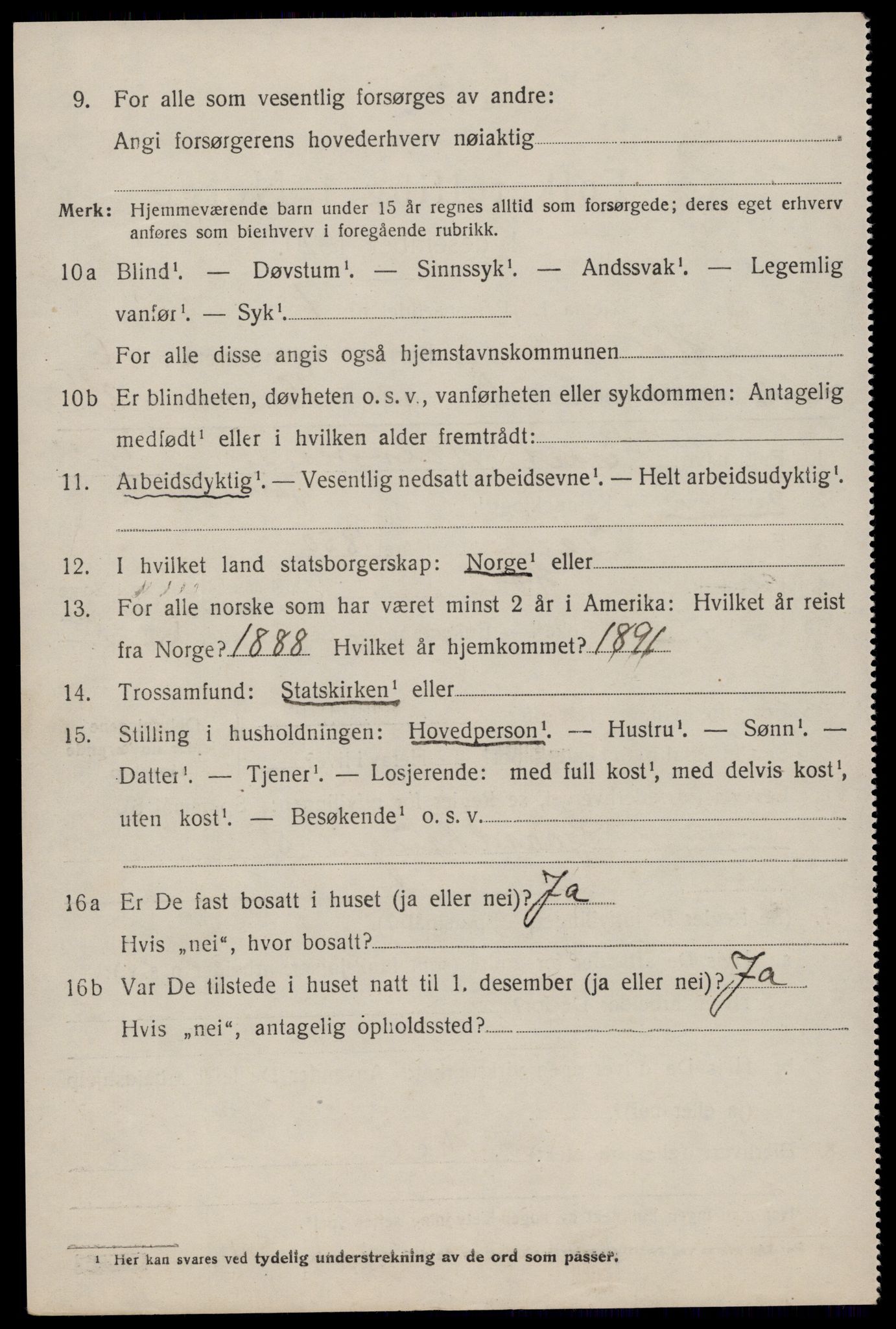 SAST, 1920 census for Høle, 1920, p. 1822