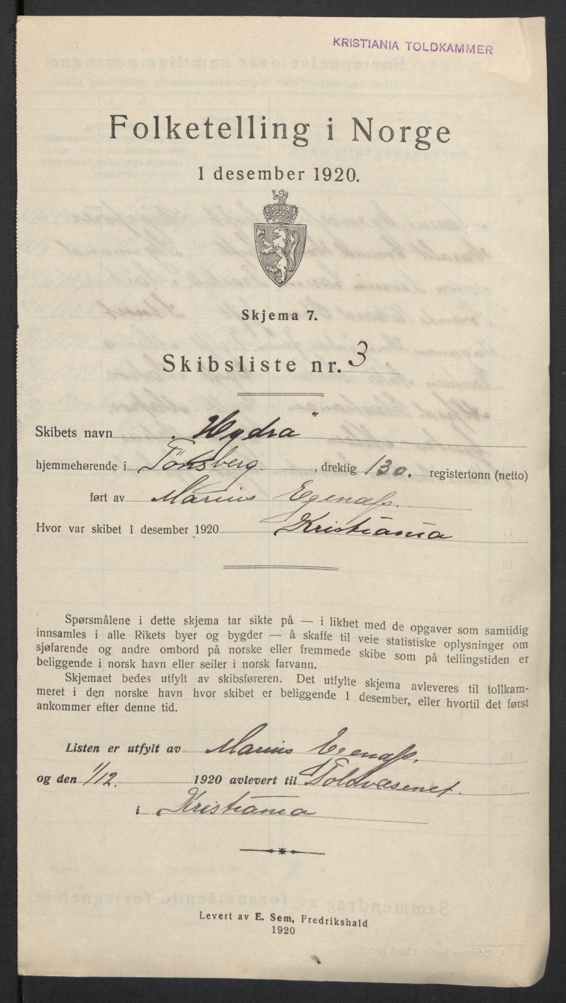 SAO, 1920 census for Kristiania, 1920, p. 660161