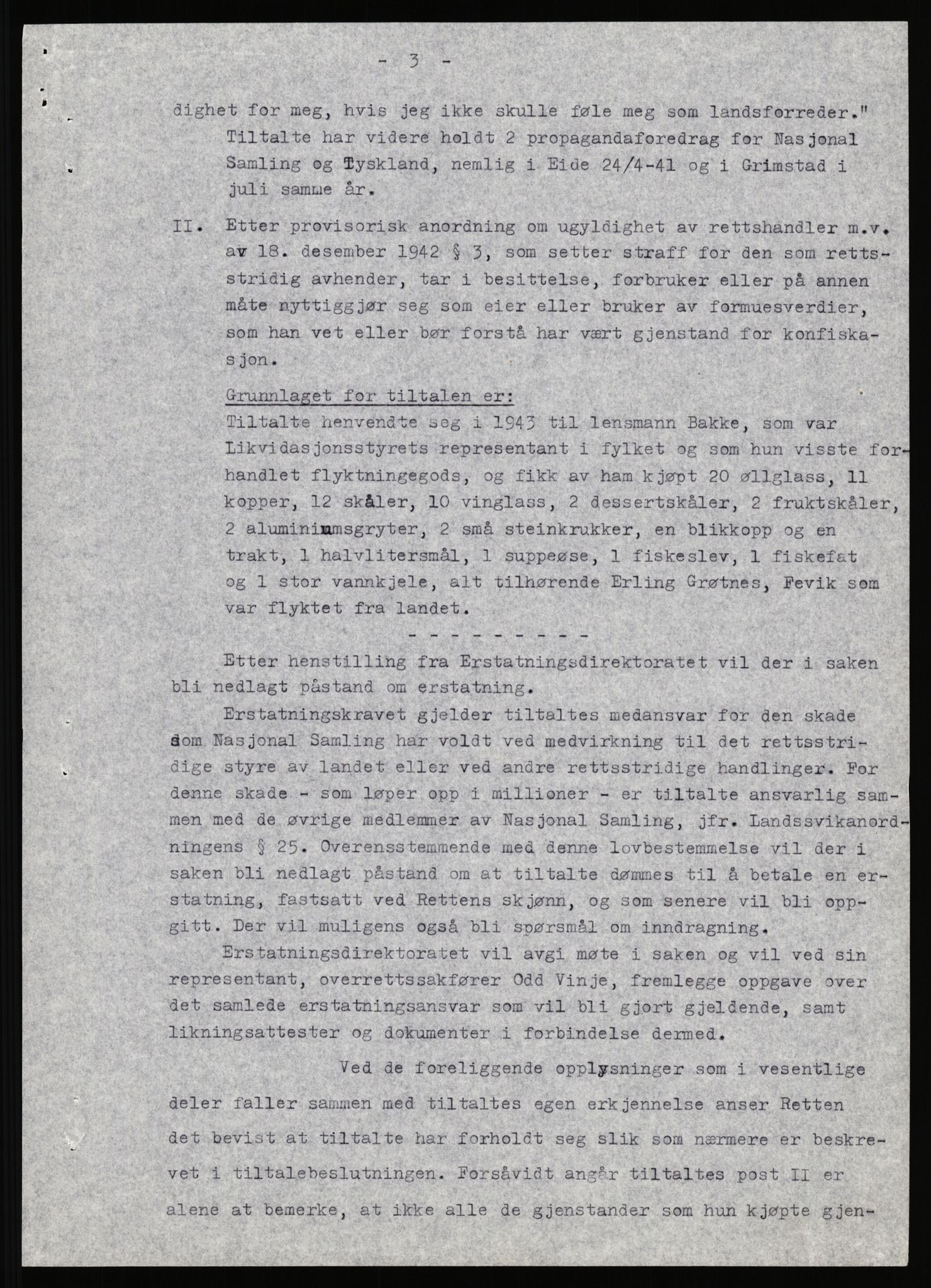 Landssvikarkivet, Arendal politikammer, AV/RA-S-3138-25/D/Dc, 1945-1951, p. 637