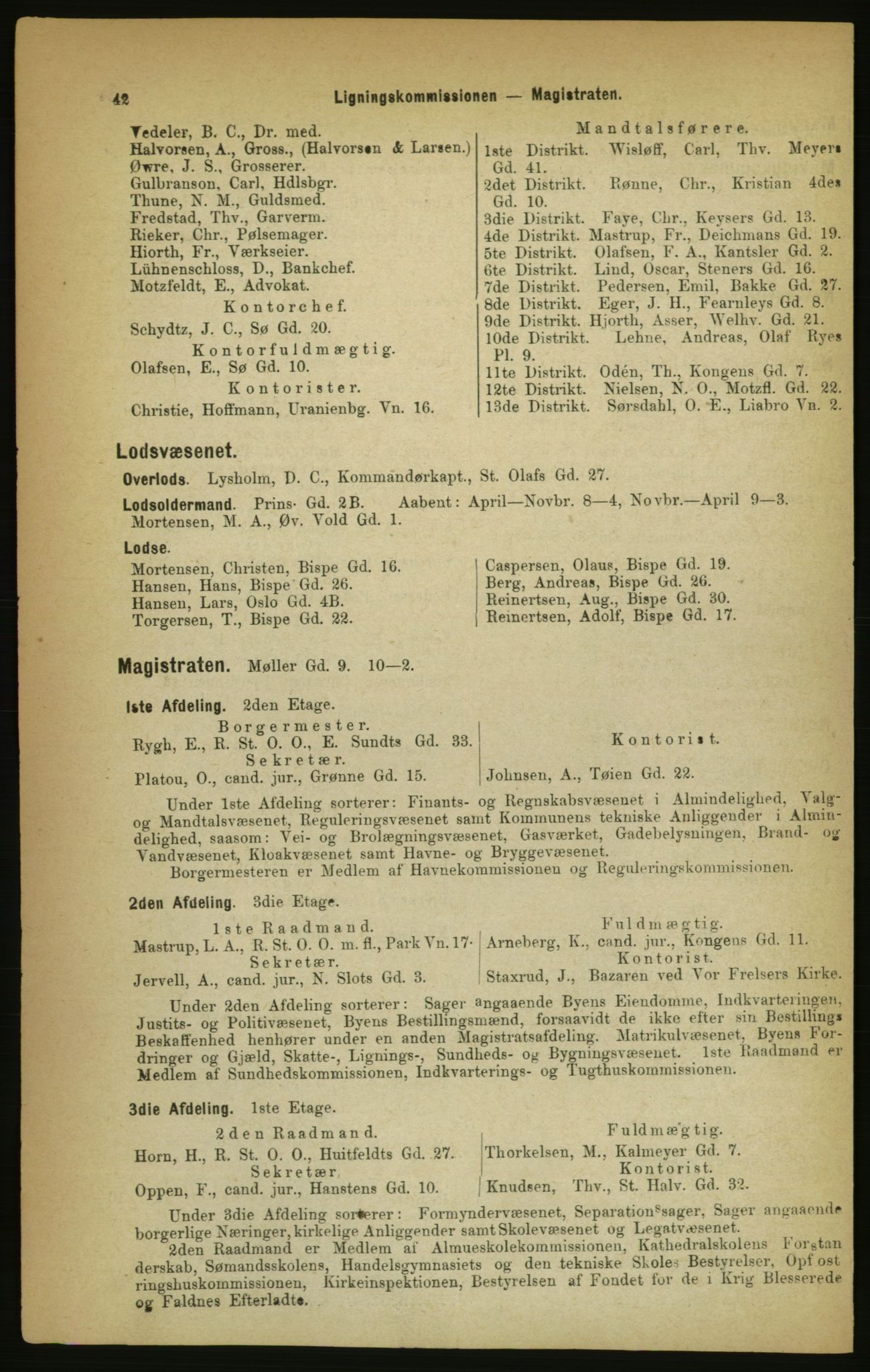 Kristiania/Oslo adressebok, PUBL/-, 1888, p. 42