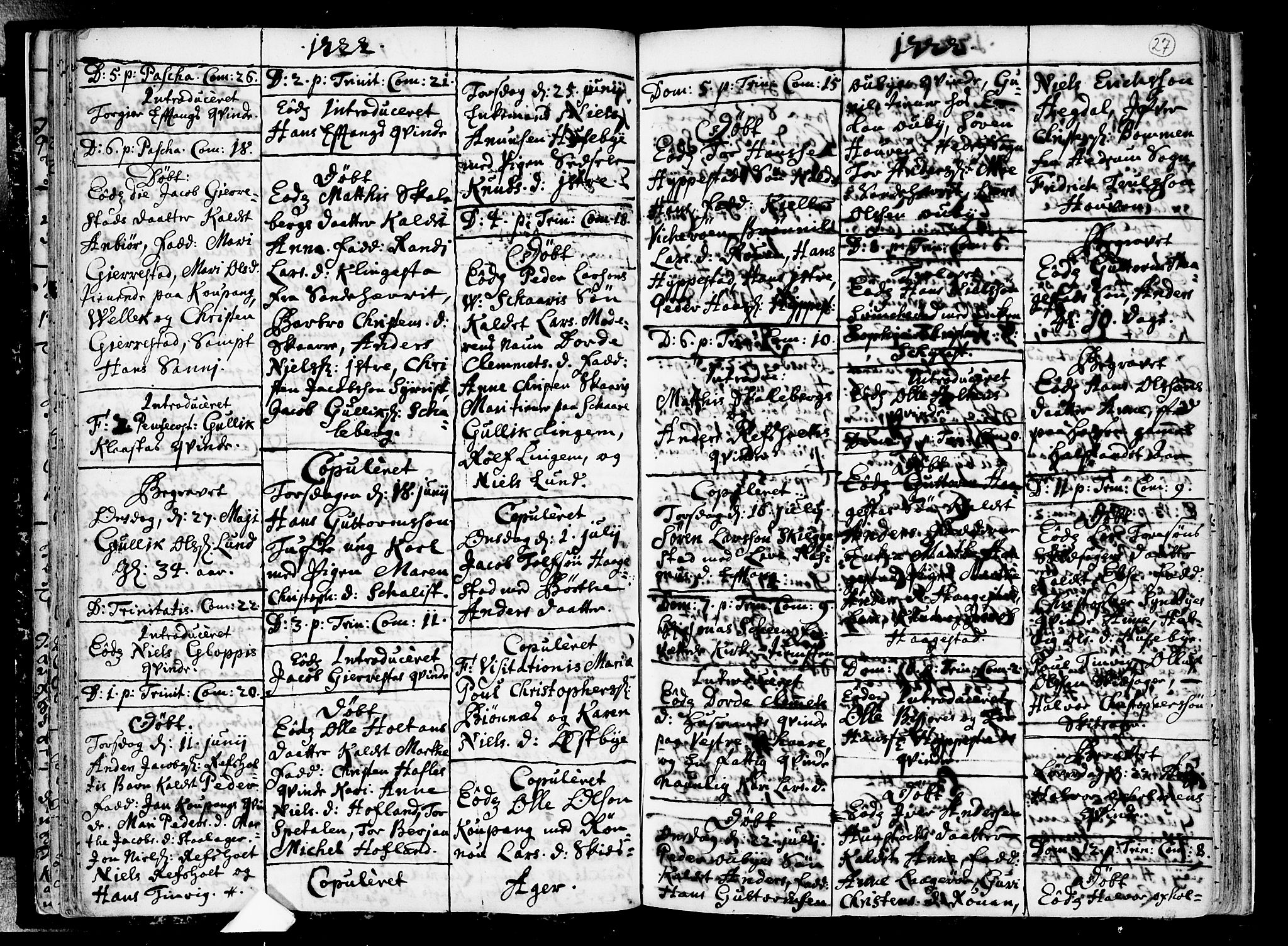 Tjølling kirkebøker, AV/SAKO-A-60/F/Fa/L0002: Parish register (official) no. 2, 1716-1734, p. 27