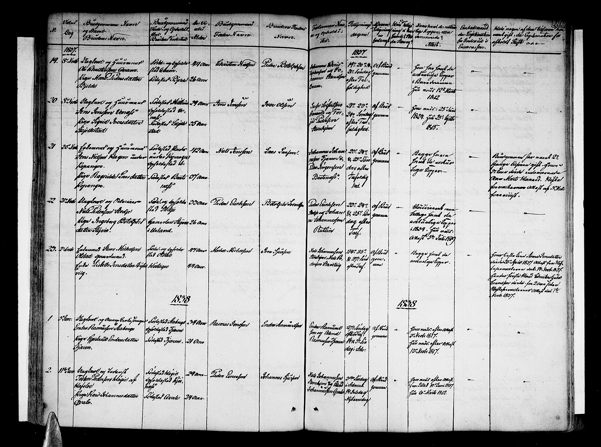 Sogndal sokneprestembete, SAB/A-81301/H/Haa/Haaa/L0010: Parish register (official) no. A 10, 1821-1838, p. 221
