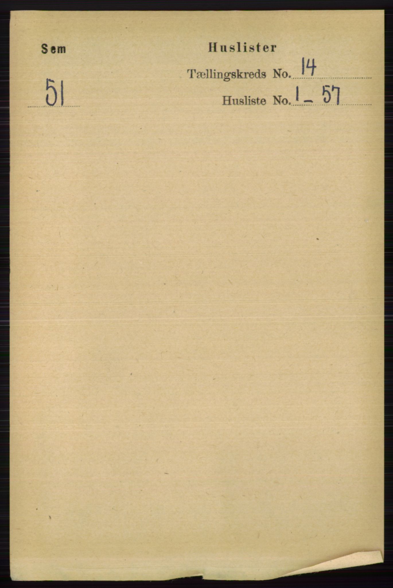 RA, 1891 census for 0721 Sem, 1891, p. 6963