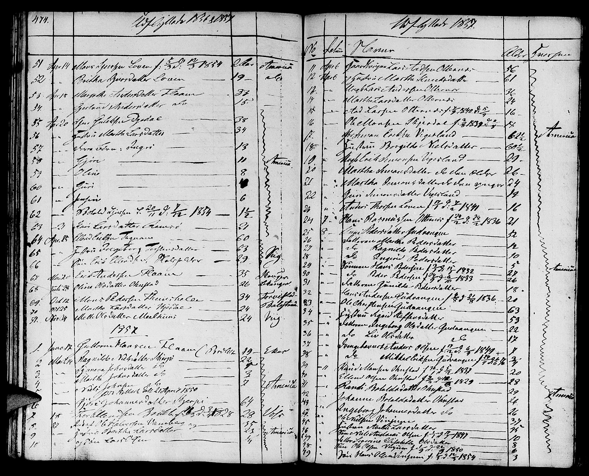 Aurland sokneprestembete, SAB/A-99937/H/Ha/Haa/L0006: Parish register (official) no. A 6, 1821-1859, p. 474
