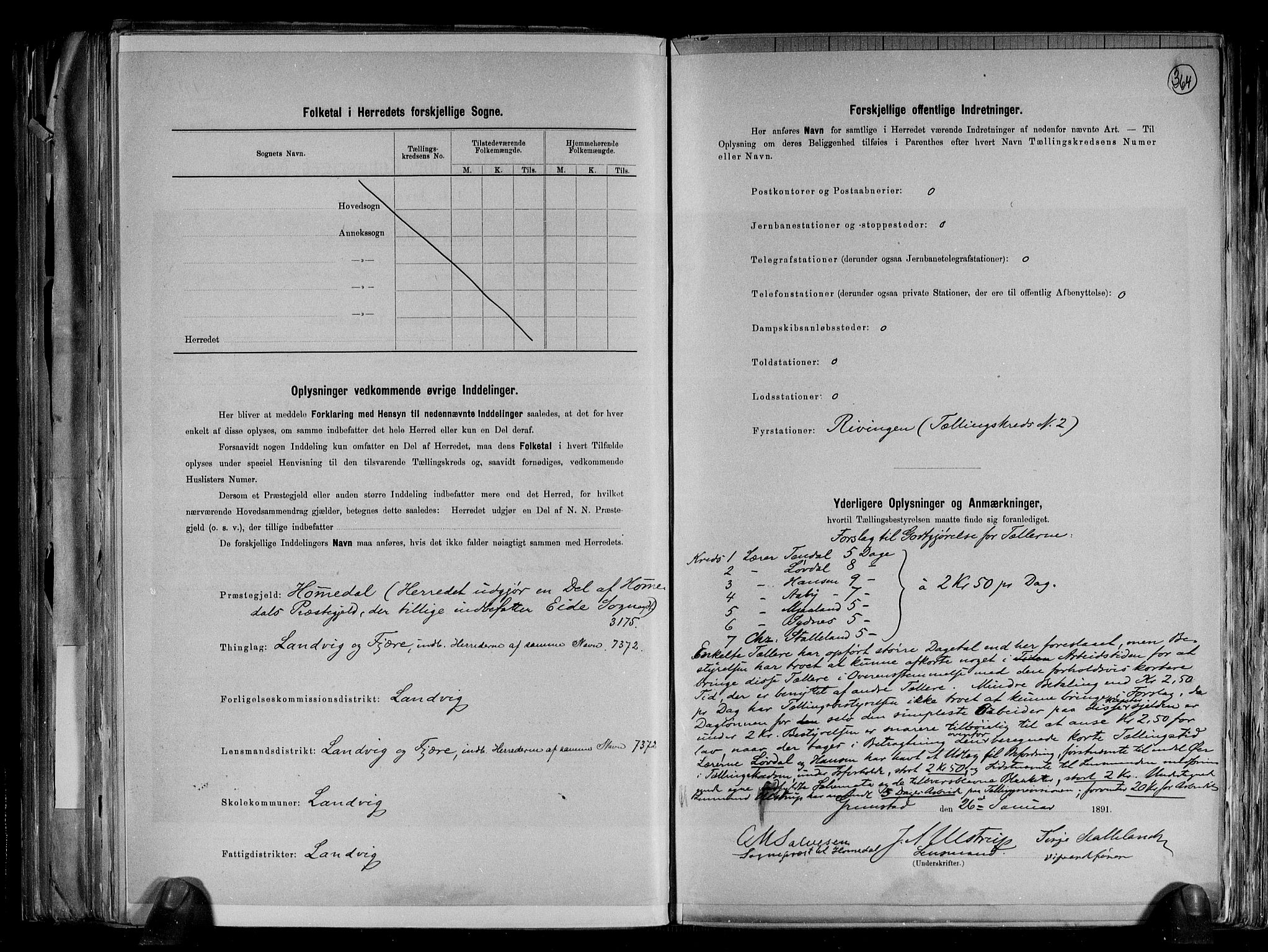 RA, 1891 census for 0924 Landvik, 1891, p. 3