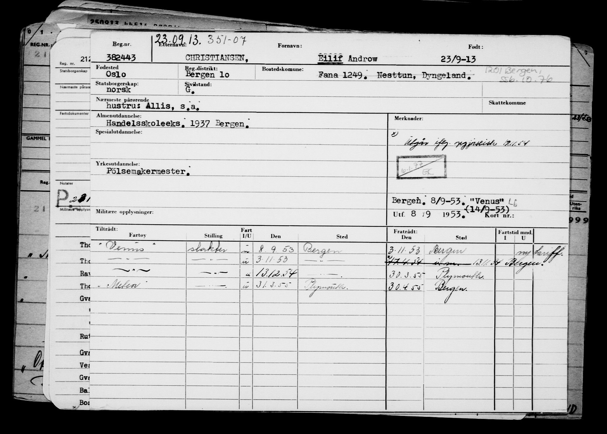 Direktoratet for sjømenn, AV/RA-S-3545/G/Gb/L0115: Hovedkort, 1913, p. 387