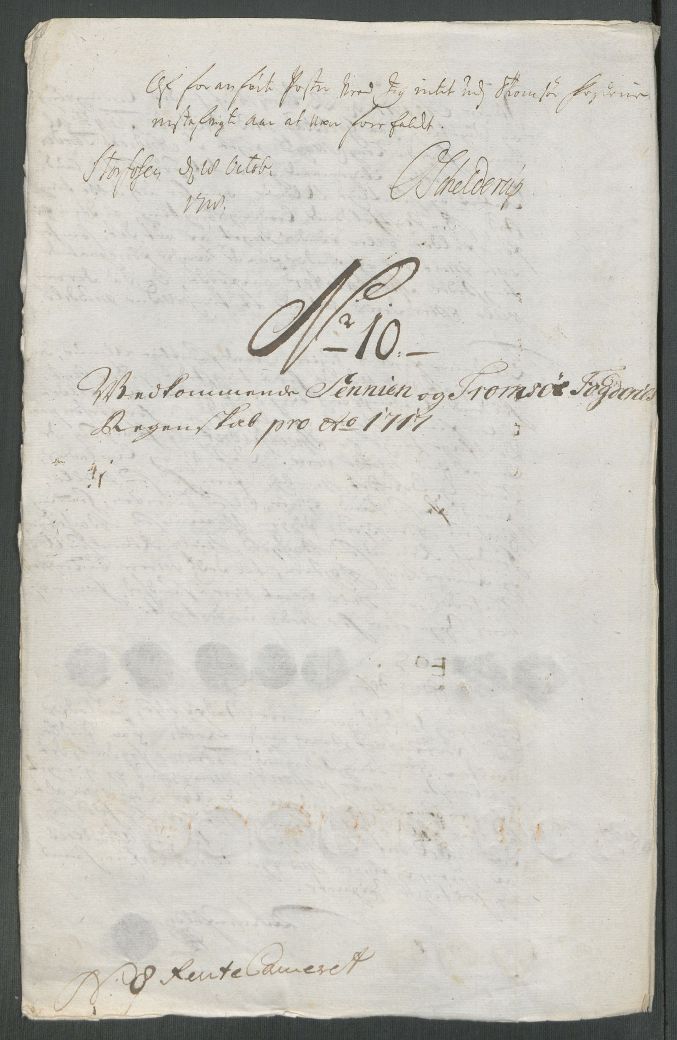 Rentekammeret inntil 1814, Reviderte regnskaper, Fogderegnskap, AV/RA-EA-4092/R68/L4763: Fogderegnskap Senja og Troms, 1717, p. 123