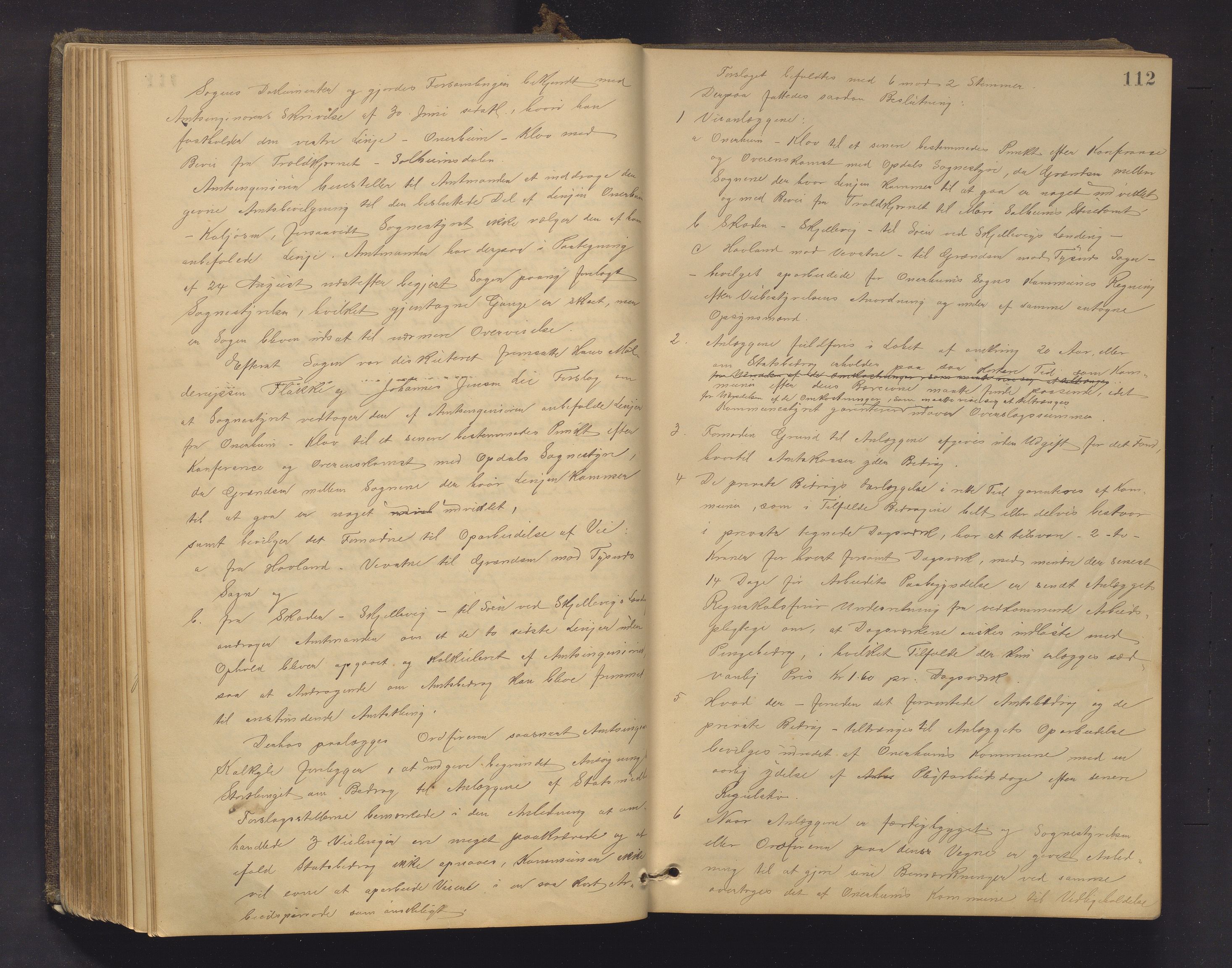 Tysnes kommune. Formannskapet, IKAH/1223-021/A/Aa/L0003: Møtebok for formannskap og heradstyre , 1889-1903, p. 112