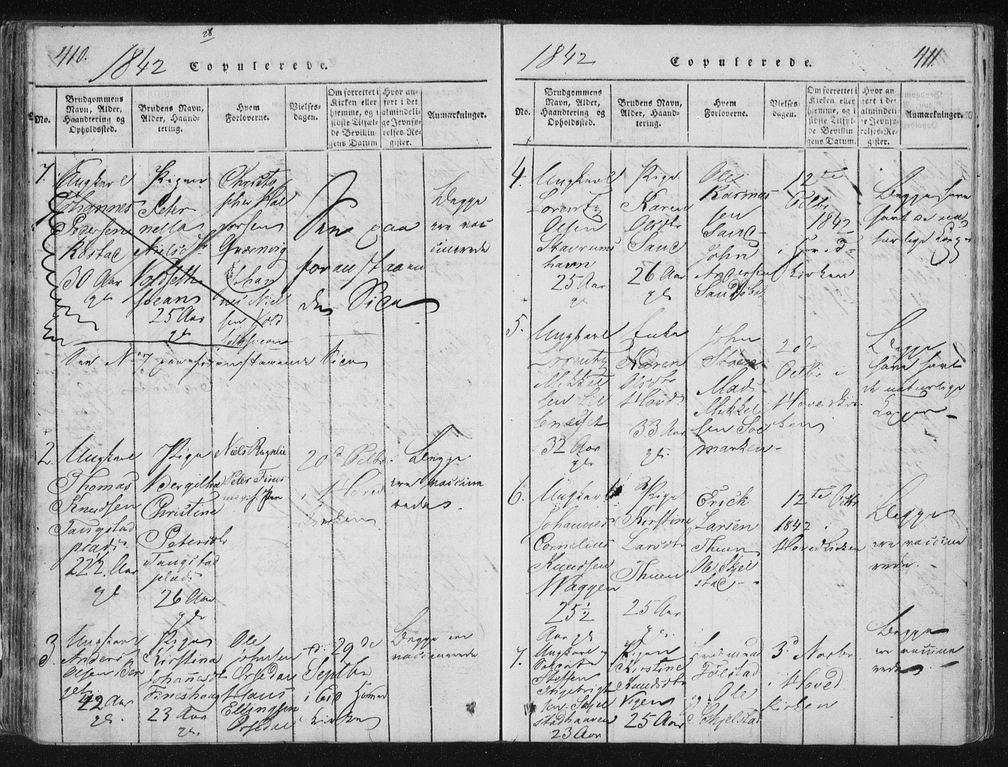 Ministerialprotokoller, klokkerbøker og fødselsregistre - Nord-Trøndelag, SAT/A-1458/744/L0417: Parish register (official) no. 744A01, 1817-1842, p. 410-411