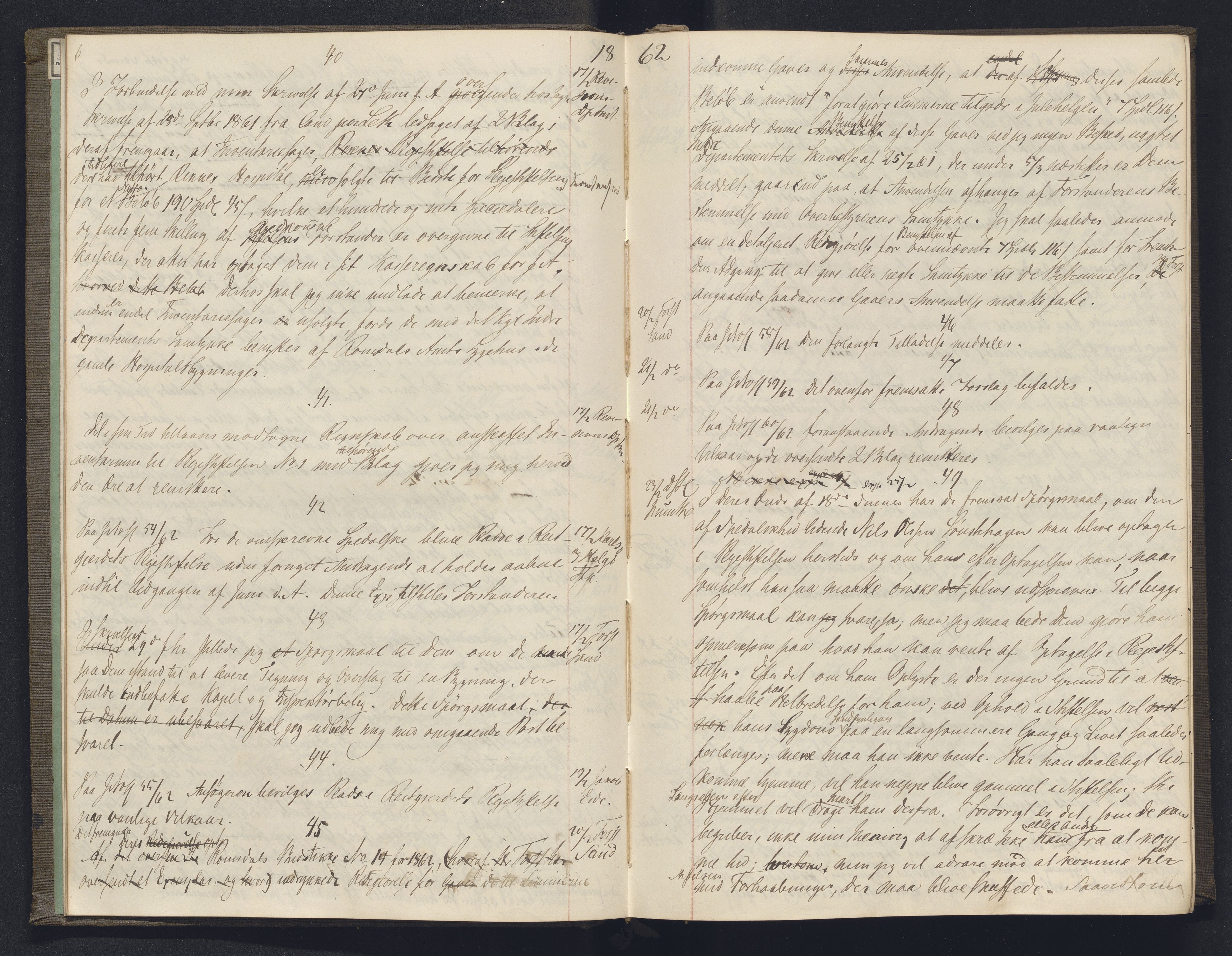 Lepraarkiver - Overlegen for den spedalske sykdom, AV/SAB-A-61001/B.b/L0003: Kopibok, 1862-1865, p. 6-7