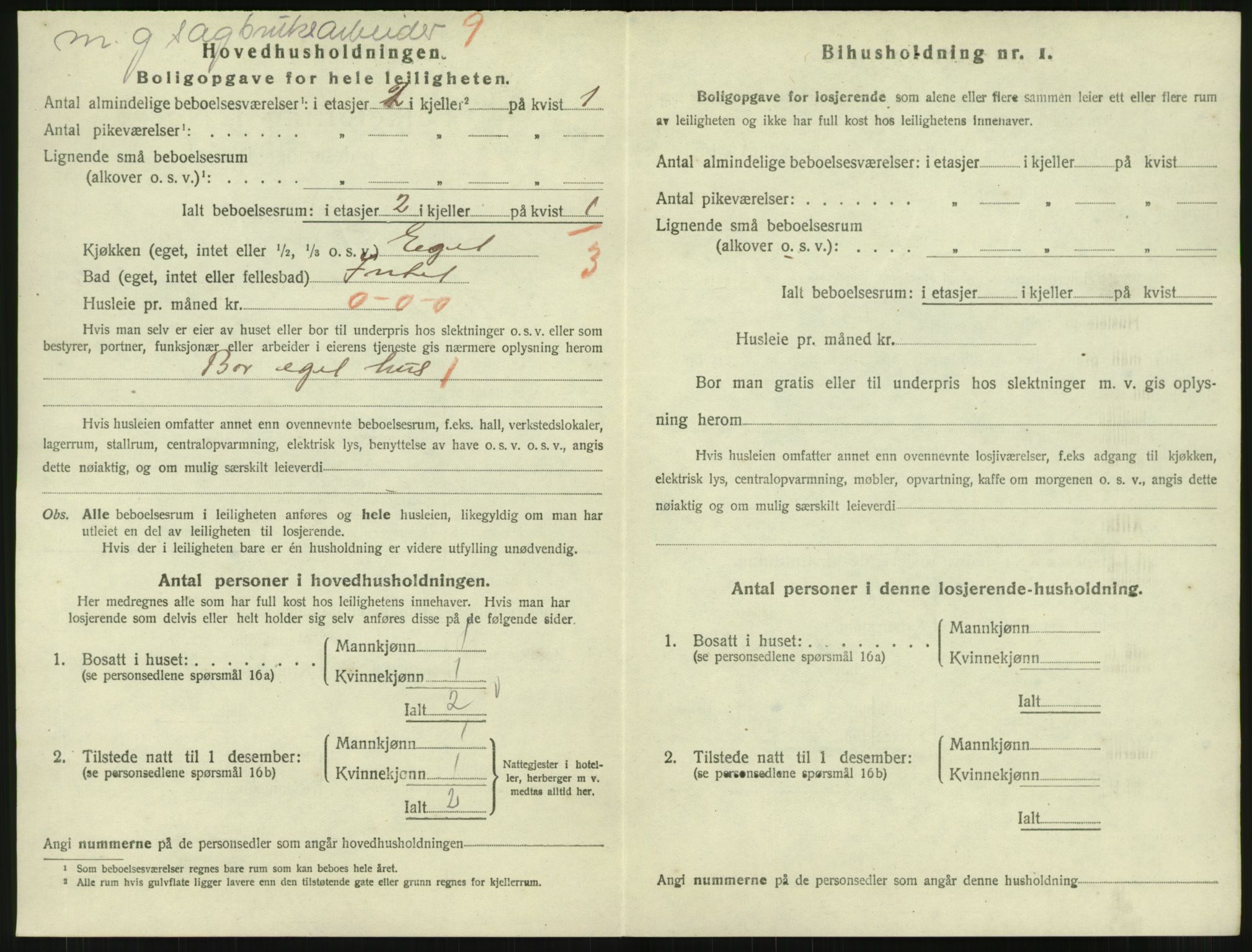 SAT, 1920 census for Mosjøen, 1920, p. 1657