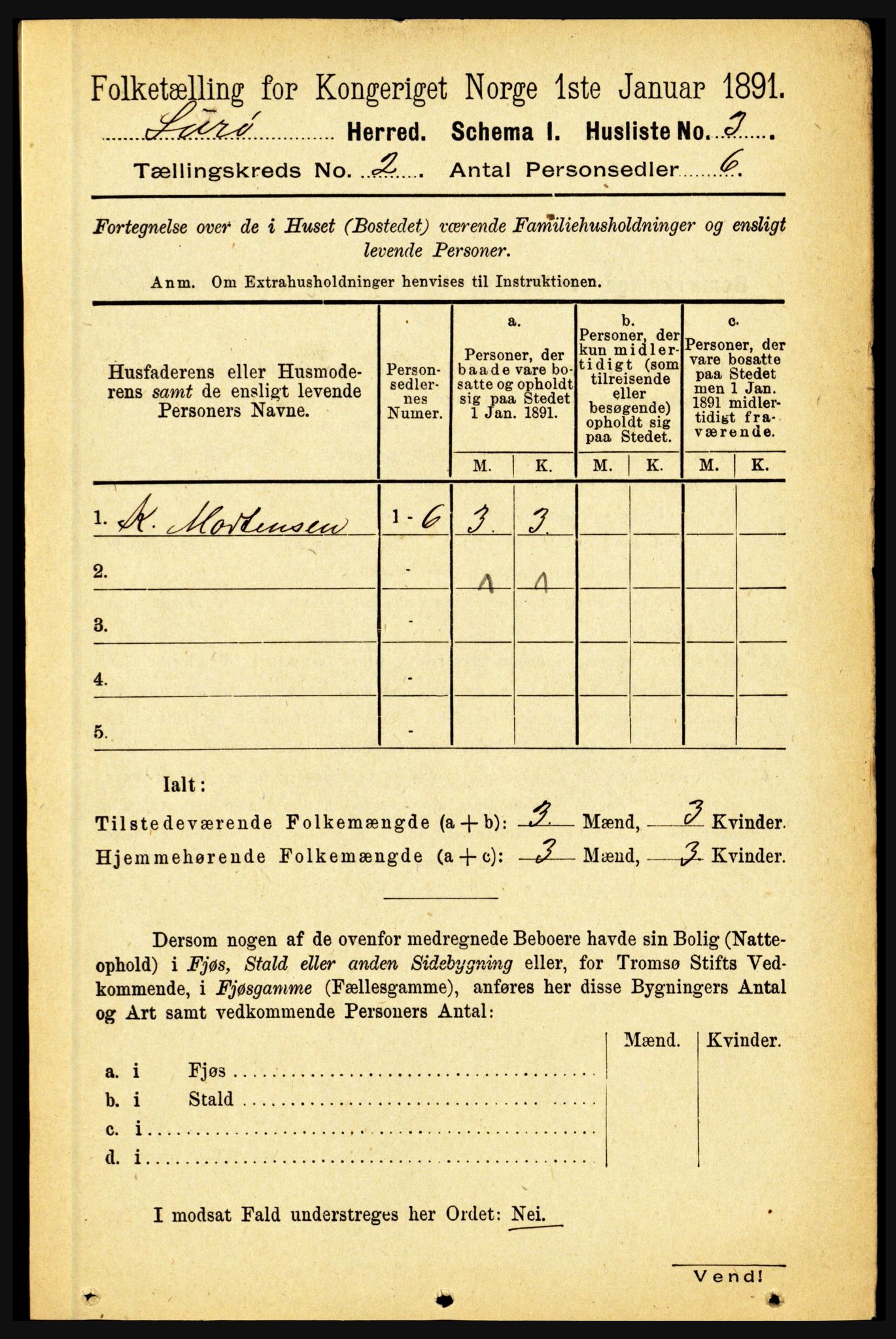 RA, 1891 census for 1834 Lurøy, 1891, p. 659