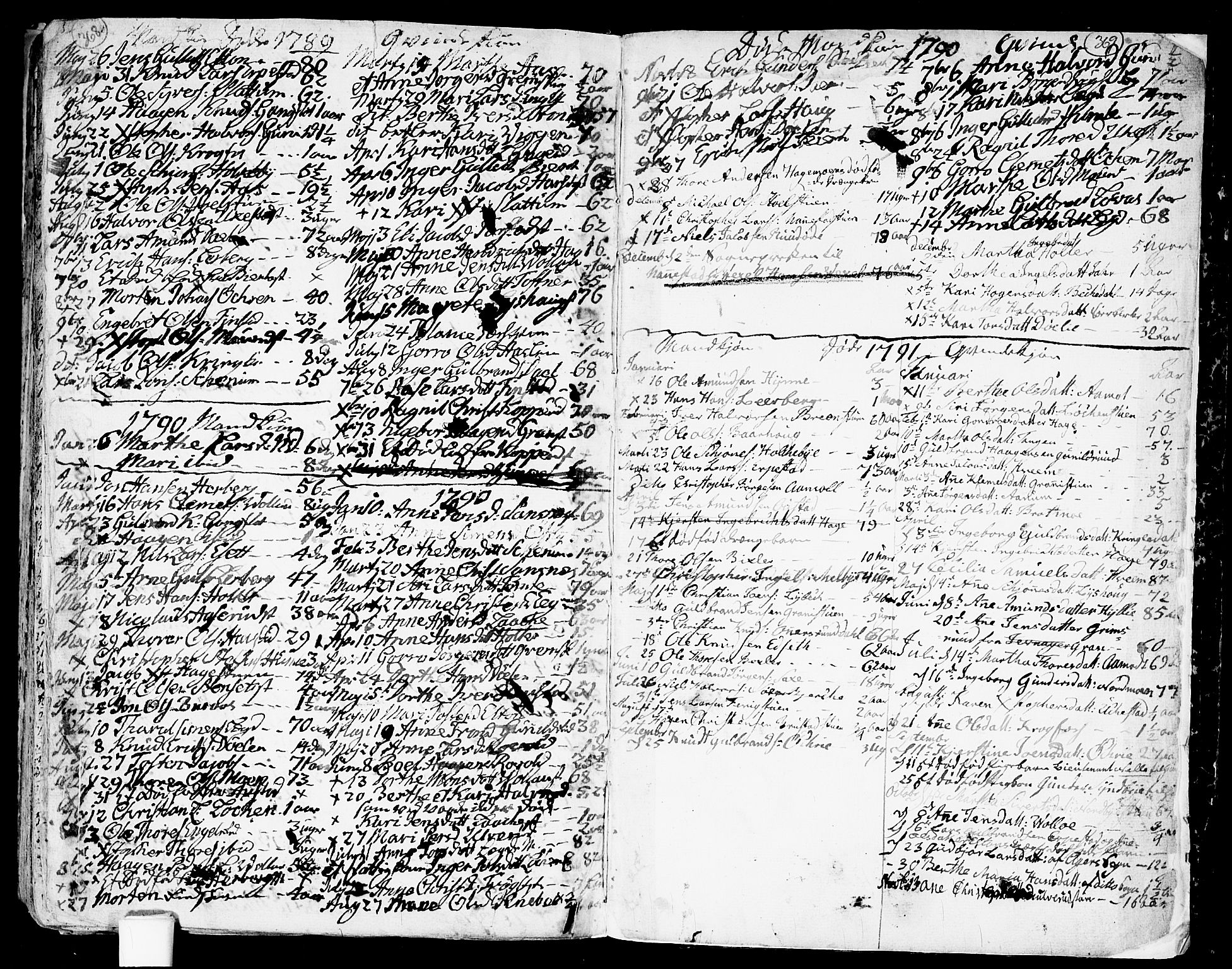 Nannestad prestekontor Kirkebøker, SAO/A-10414a/F/Fa/L0007: Parish register (official) no. I 7, 1754-1791, p. 368-369