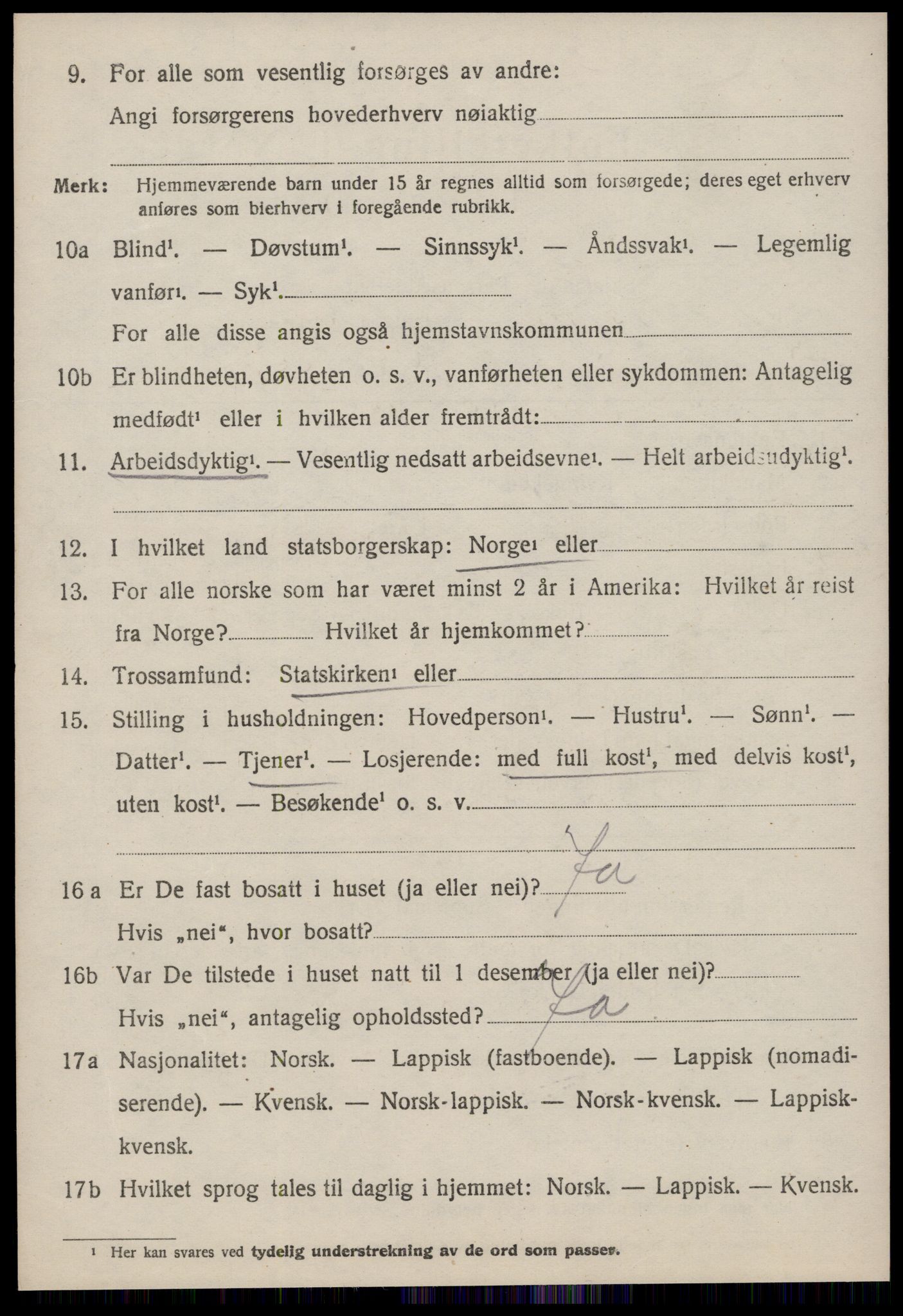 SAT, 1920 census for Meldal, 1920, p. 3634