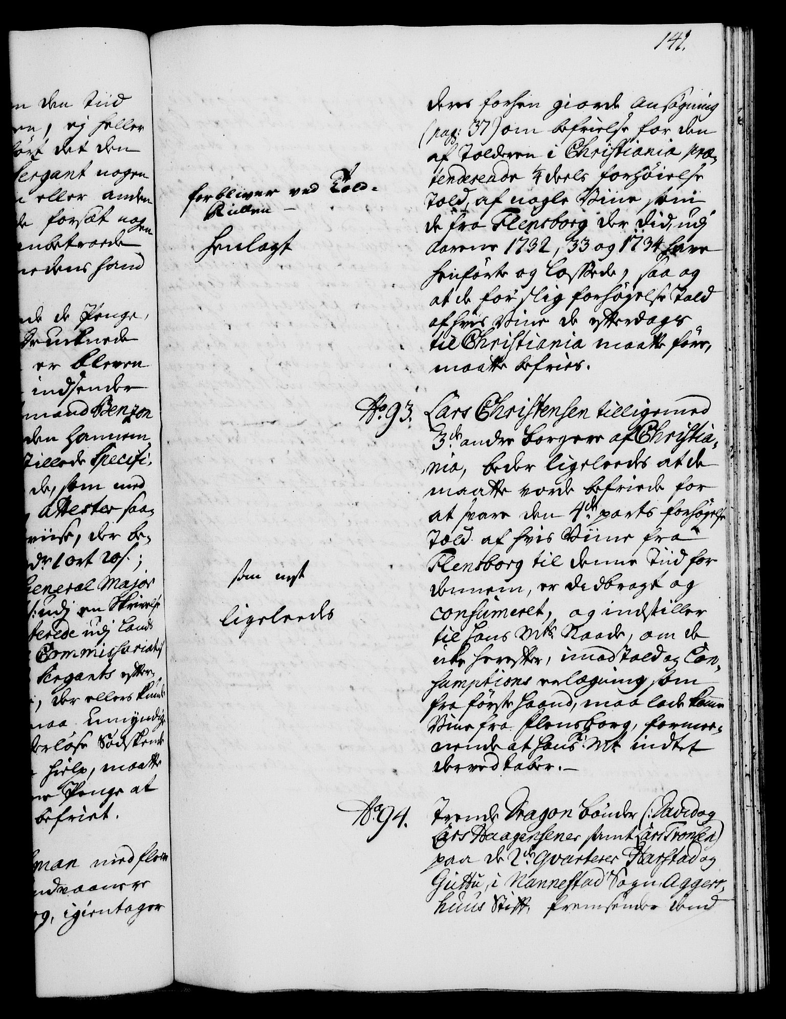 Rentekammeret, Kammerkanselliet, RA/EA-3111/G/Gh/Gha/L0017: Norsk ekstraktmemorialprotokoll (merket RK 53.62), 1735, p. 141