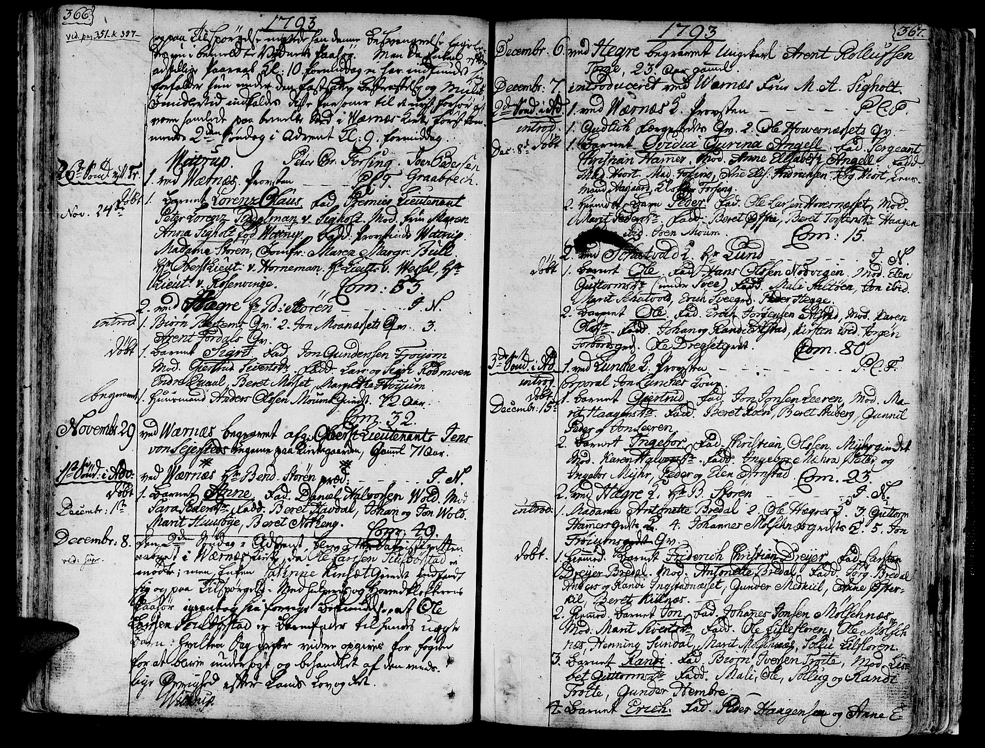 Ministerialprotokoller, klokkerbøker og fødselsregistre - Nord-Trøndelag, SAT/A-1458/709/L0059: Parish register (official) no. 709A06, 1781-1797, p. 366-367