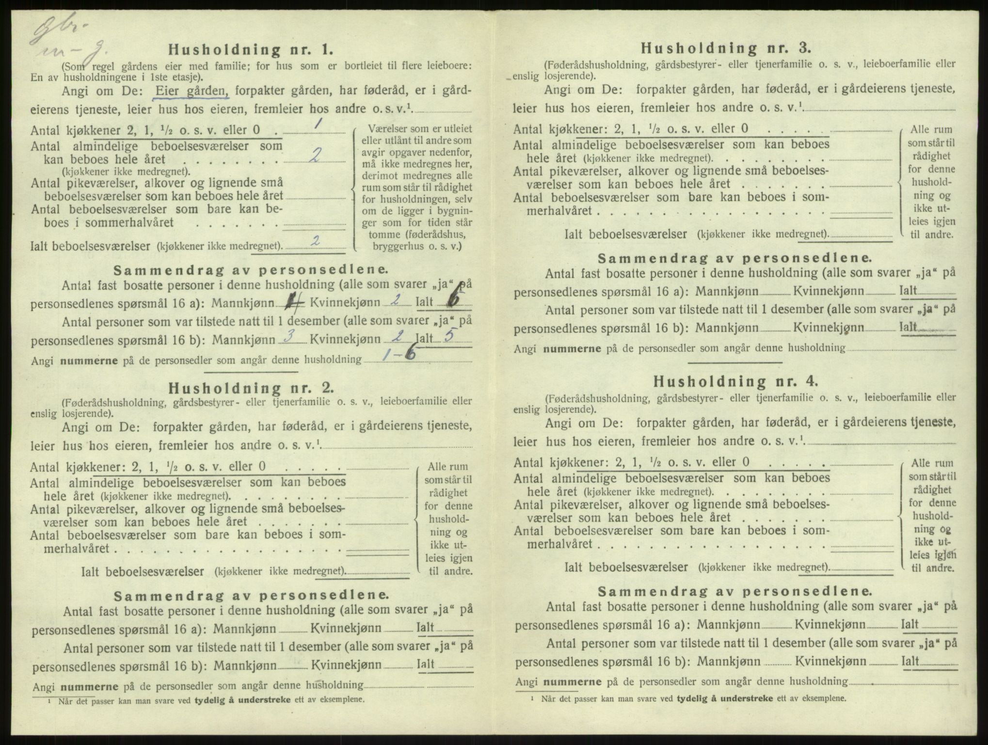 SAB, 1920 census for Sogndal, 1920, p. 861