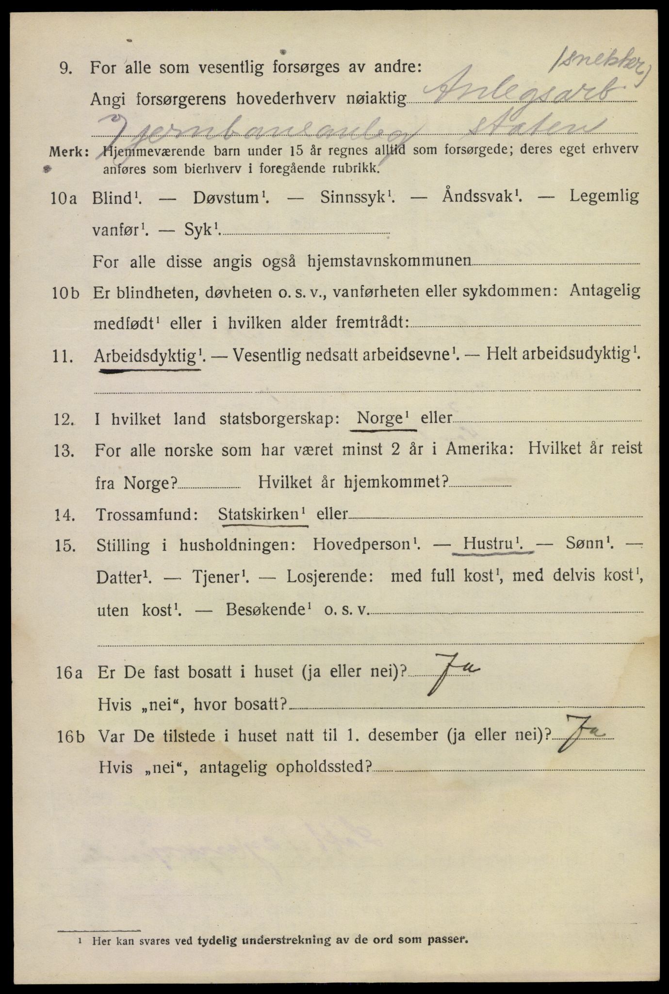 SAKO, 1920 census for Sauherad, 1920, p. 5614