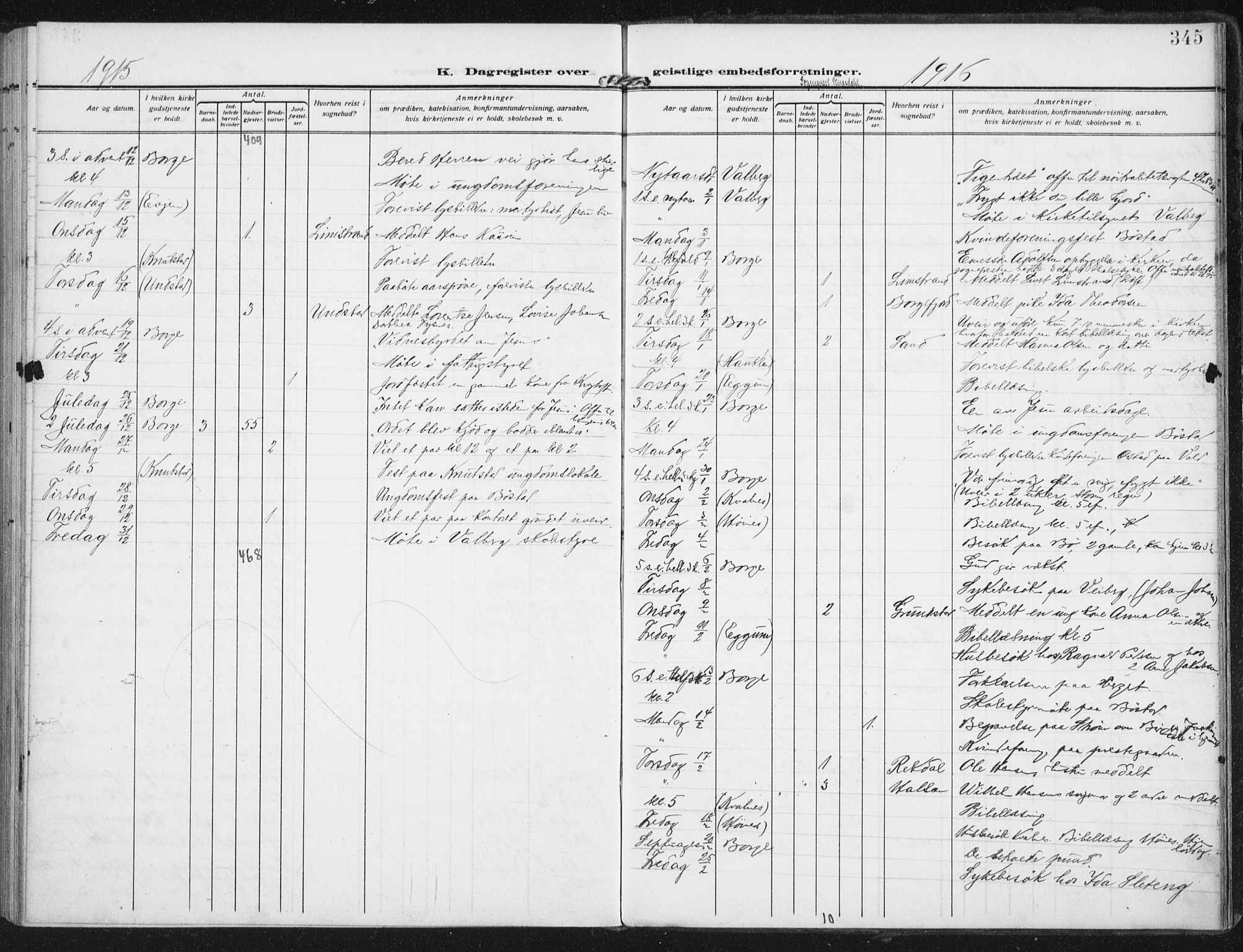 Ministerialprotokoller, klokkerbøker og fødselsregistre - Nordland, SAT/A-1459/880/L1135: Parish register (official) no. 880A09, 1908-1919, p. 345
