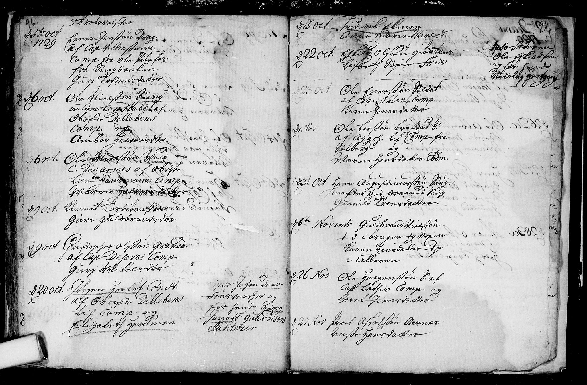 Aker prestekontor kirkebøker, SAO/A-10861/F/L0003: Parish register (official) no. 3, 1723-1731, p. 96-97