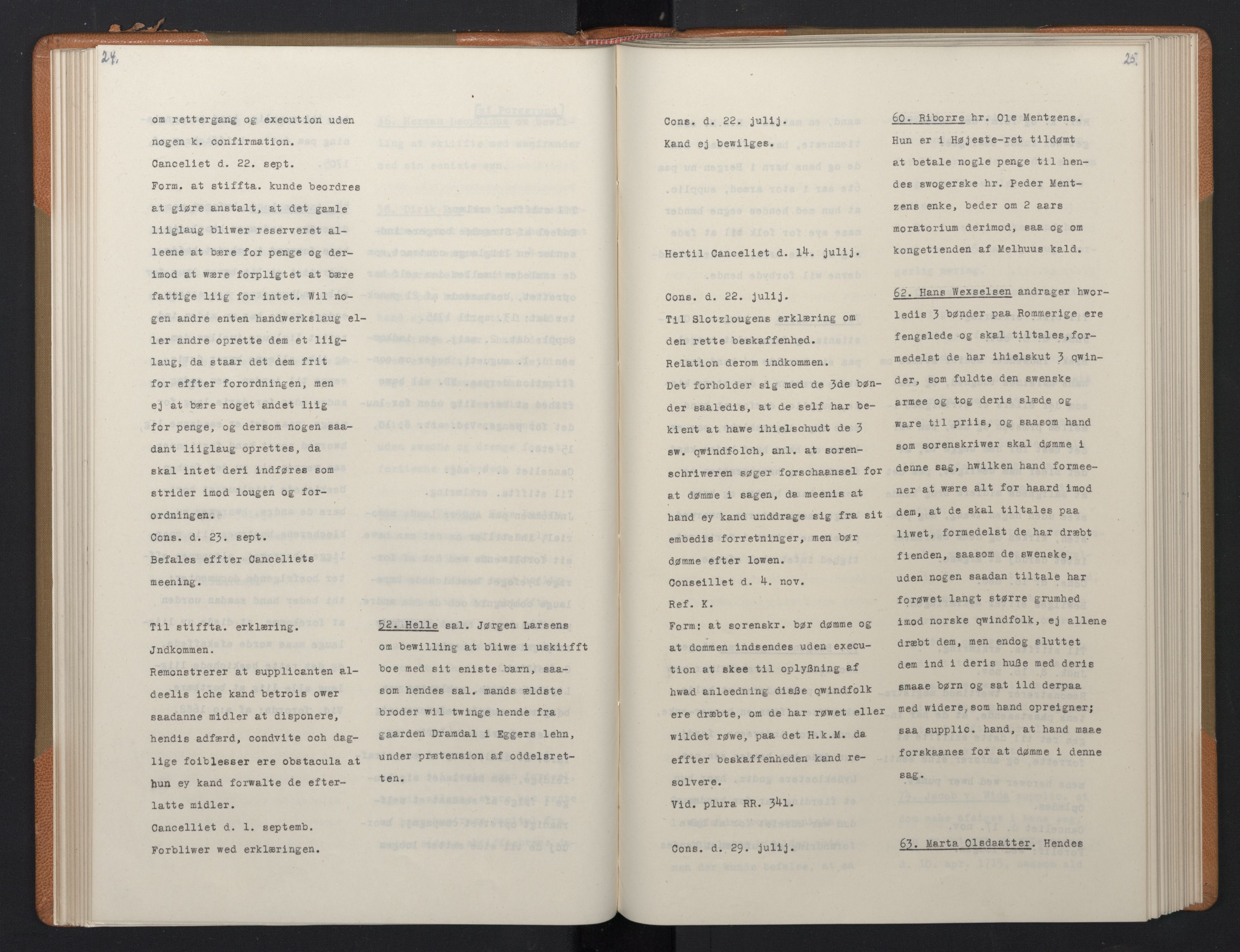 Avskriftsamlingen, RA/EA-4022/F/Fa/L0081: Supplikker, 1716-1717, p. 73