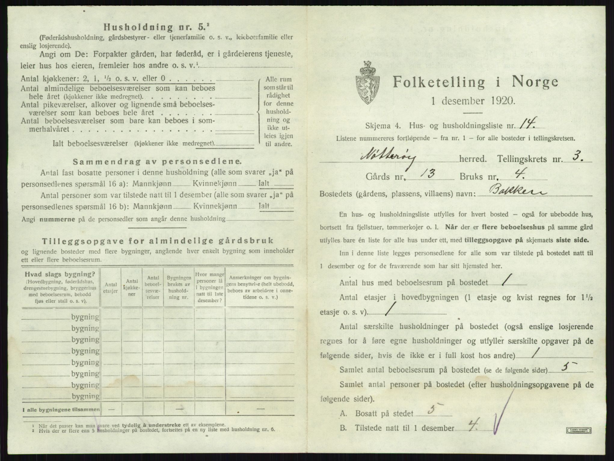 SAKO, 1920 census for Nøtterøy, 1920, p. 518