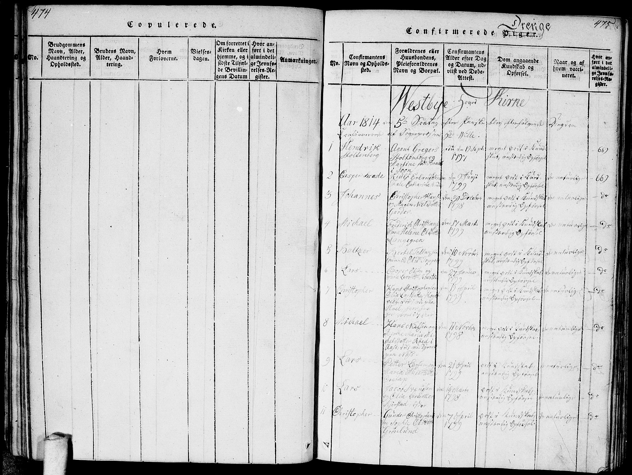 Vestby prestekontor Kirkebøker, SAO/A-10893/F/Fa/L0005: Parish register (official) no. I 5, 1814-1827, p. 474-475