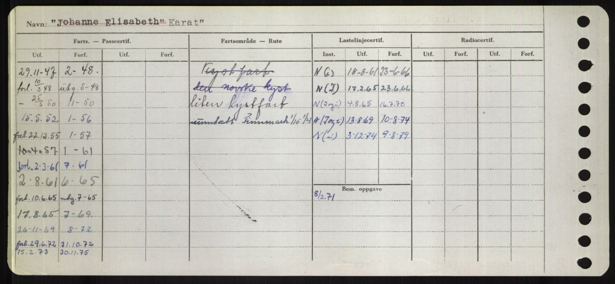 Sjøfartsdirektoratet med forløpere, Skipsmålingen, RA/S-1627/H/Hd/L0020: Fartøy, K-Kon, p. 66