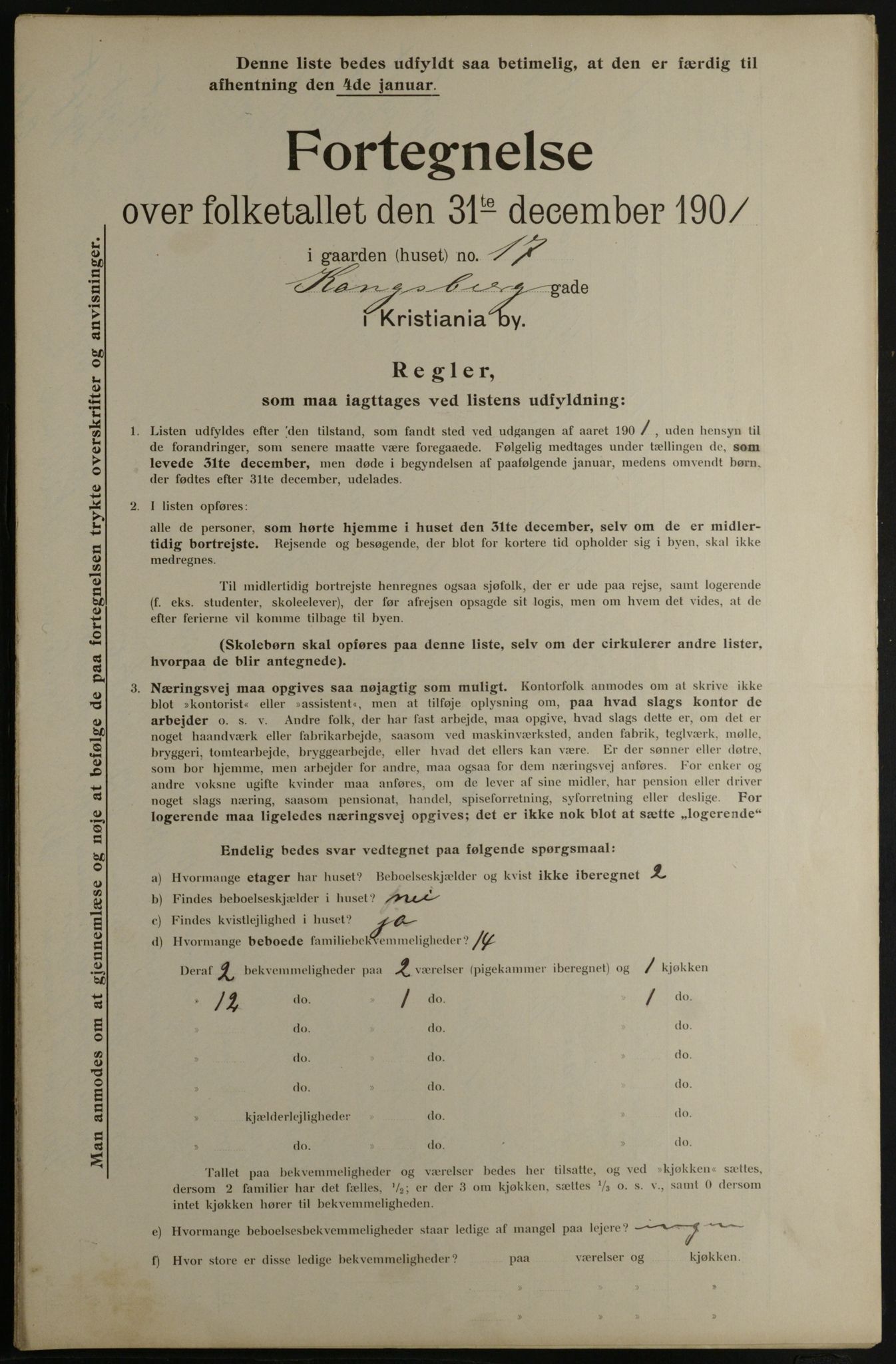 OBA, Municipal Census 1901 for Kristiania, 1901, p. 8179