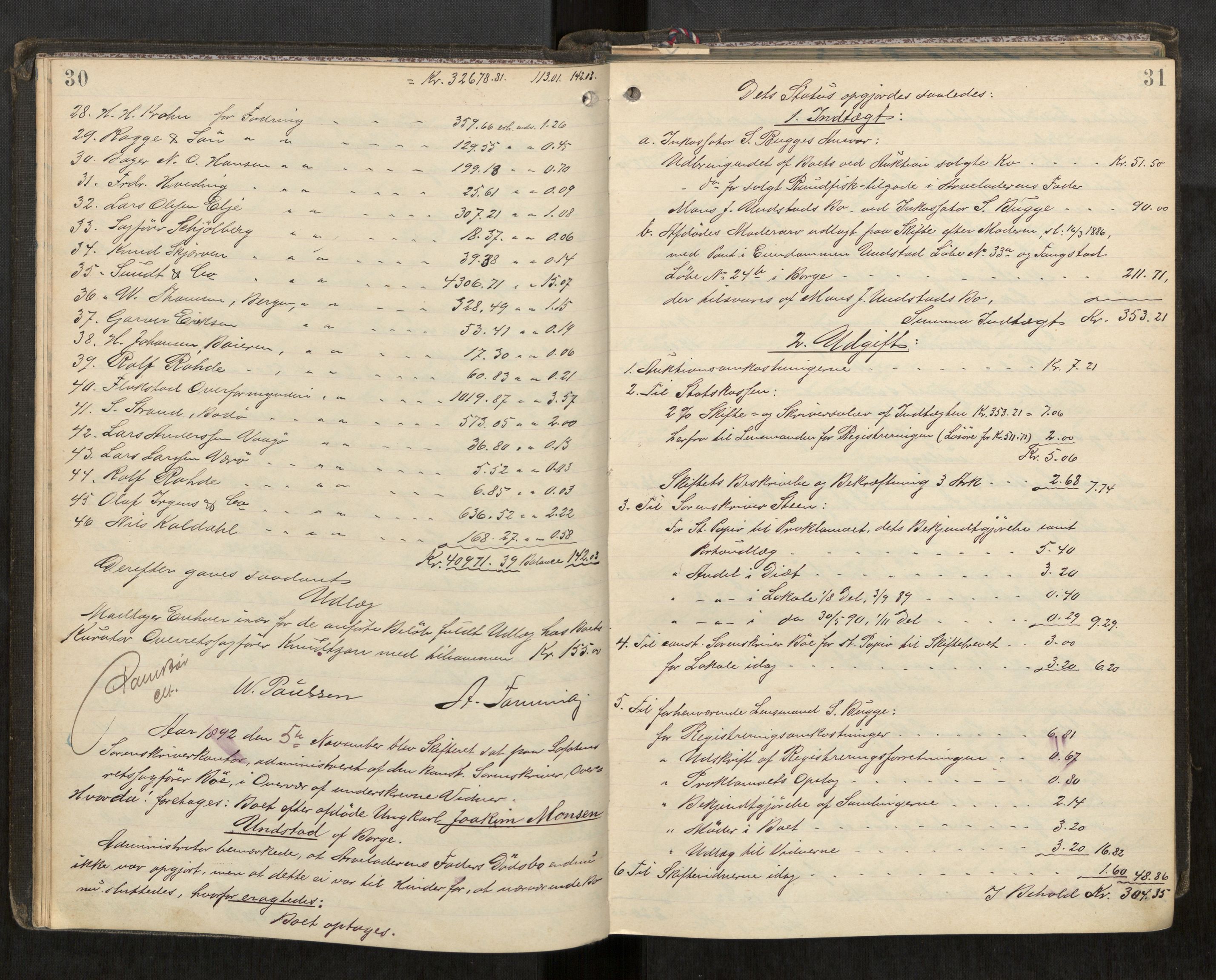 Lofoten sorenskriveri, AV/SAT-A-0017/1/3/3A/L0005: Skifteprotokoll, 1892-1897, p. 30-31