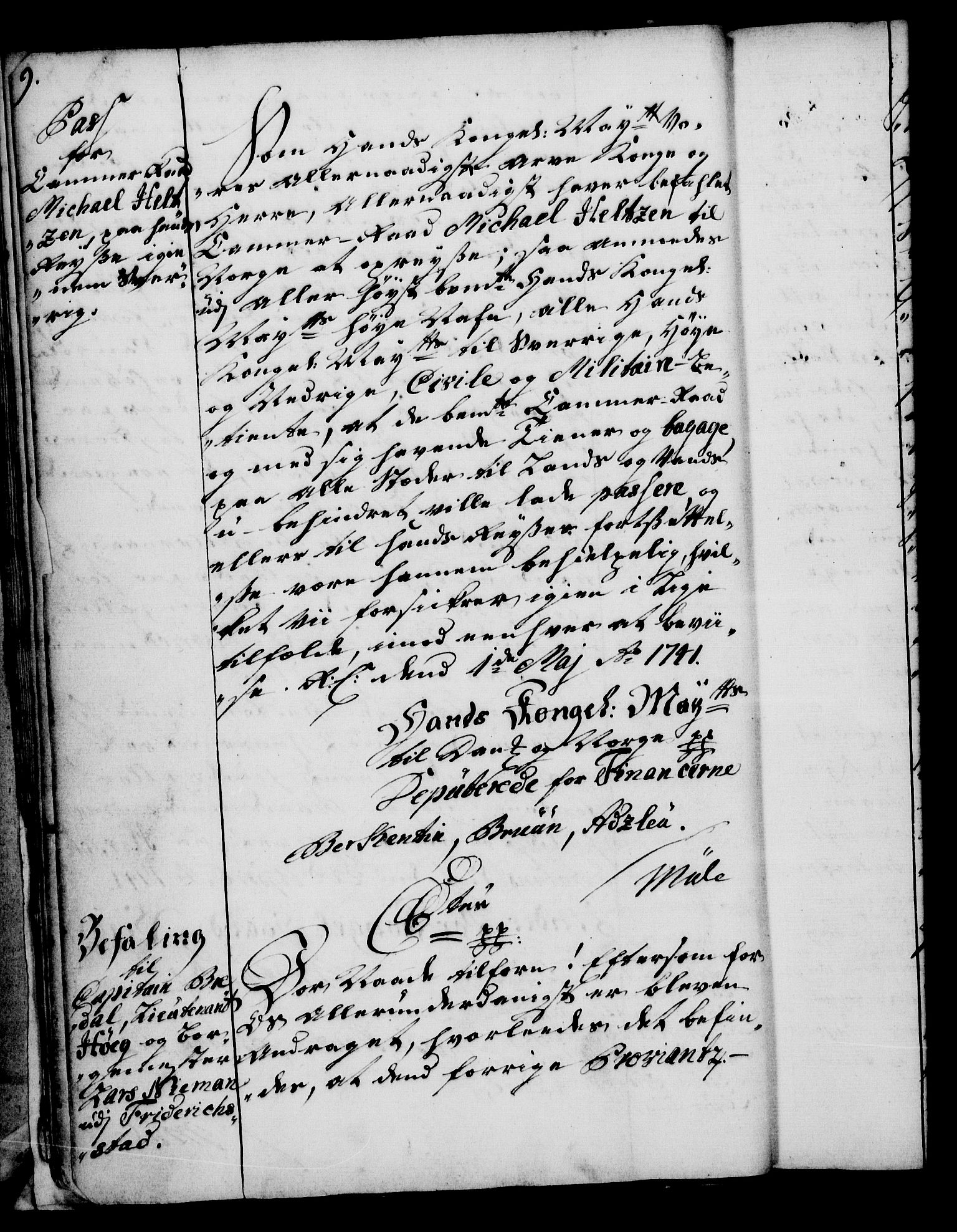 Rentekammeret, Kammerkanselliet, AV/RA-EA-3111/G/Gg/Gga/L0005: Norsk ekspedisjonsprotokoll med register (merket RK 53.5), 1741-1749, p. 9